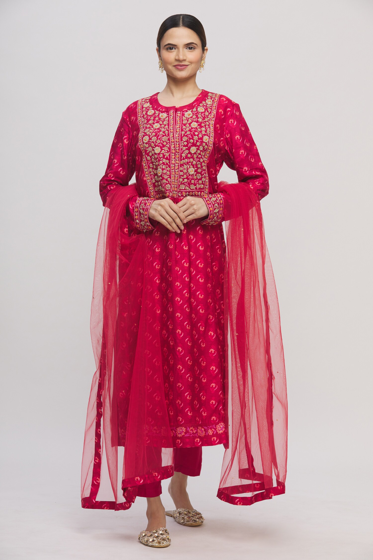 Buy Floral Print Kurta Set by Shyam Narayan Prasad at Aza Fashions