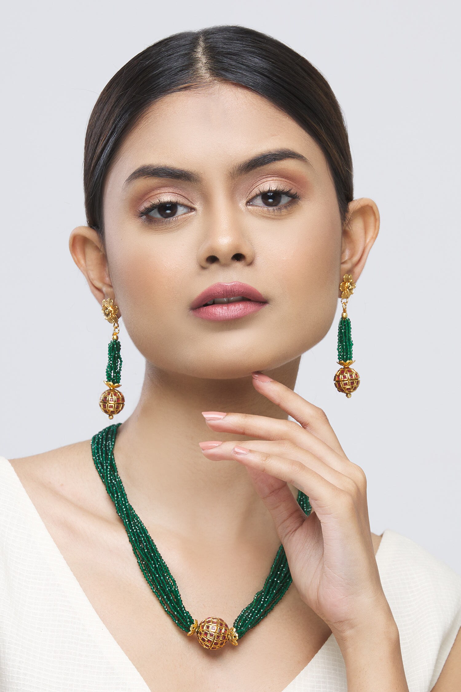 Buy Nayaab by Aleezeh Bead Pendant Necklace Jewellery Set Online Aza