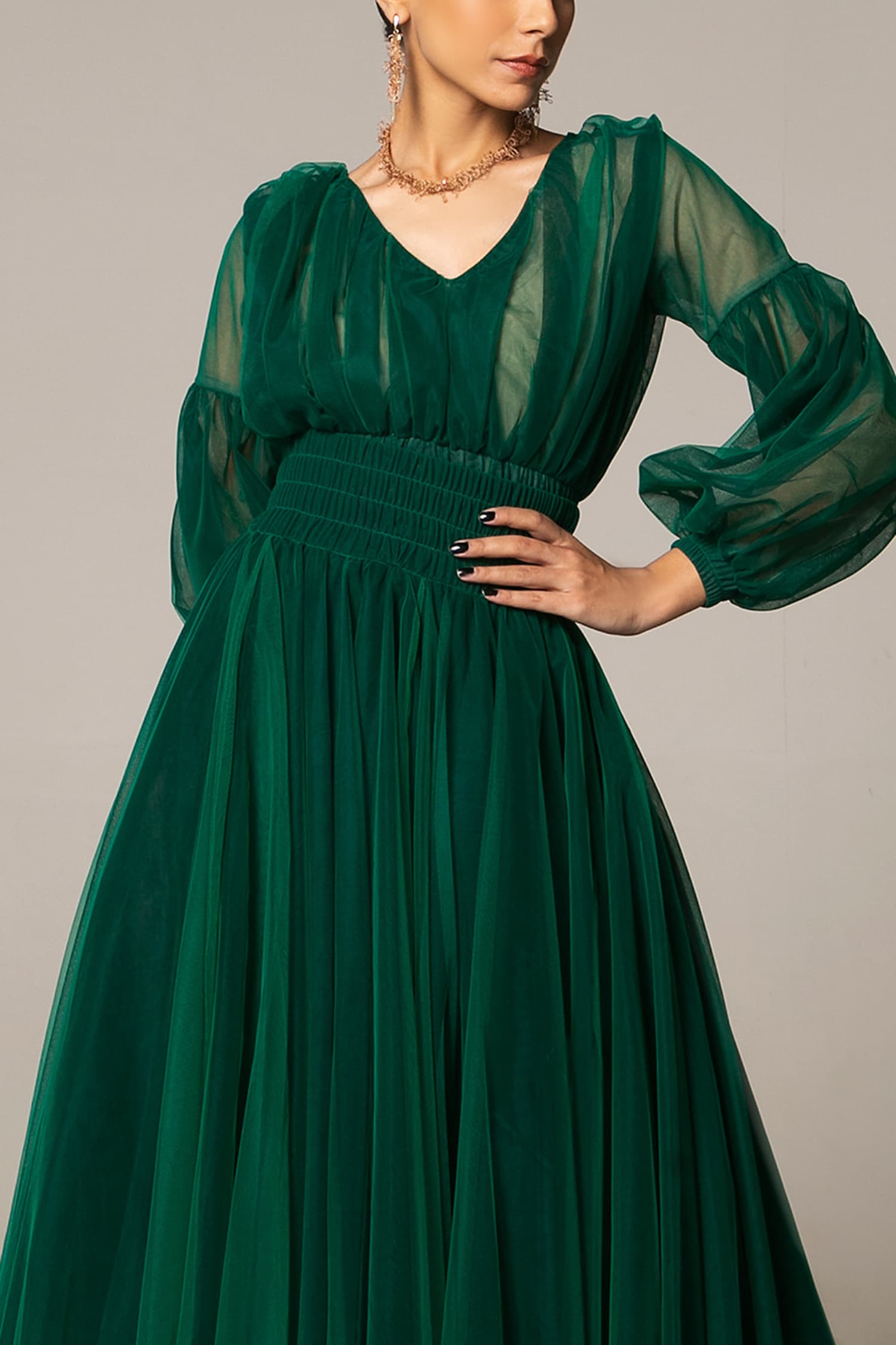 layered gown pattern