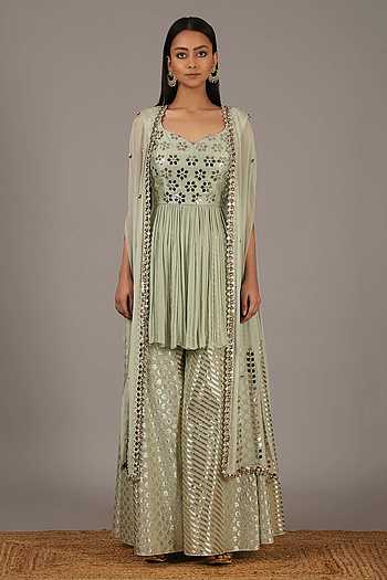 Chanderi Brocade Sharara Set 