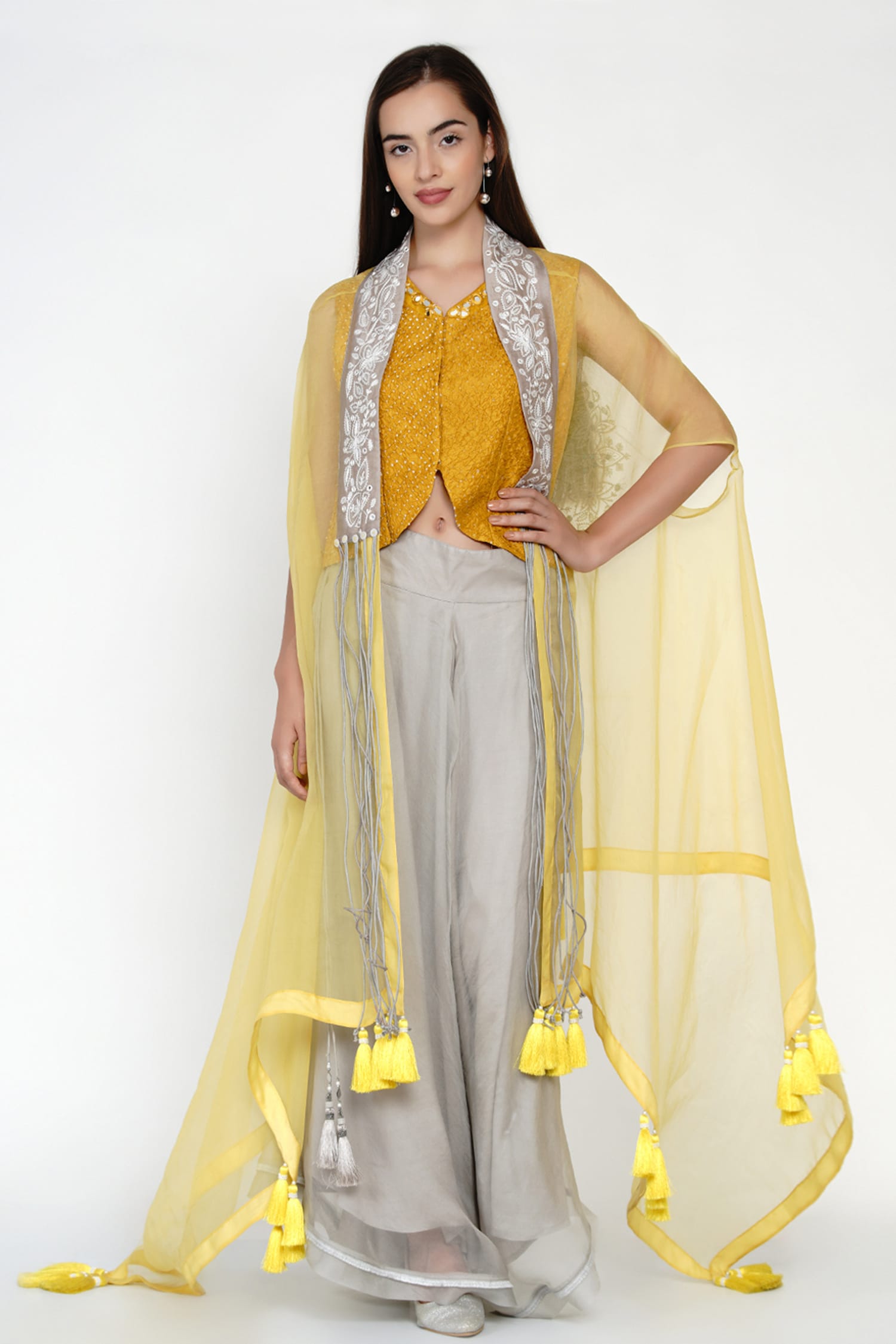 bandhani palazzo pants