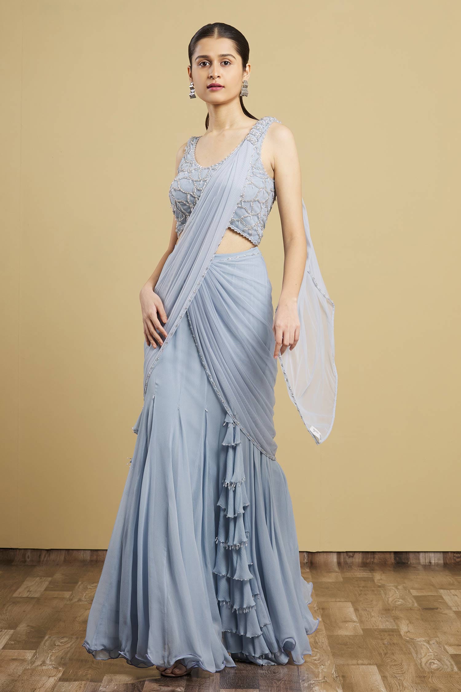 Drape Saree | Buy Desigenr Drape Sarees for Wedding