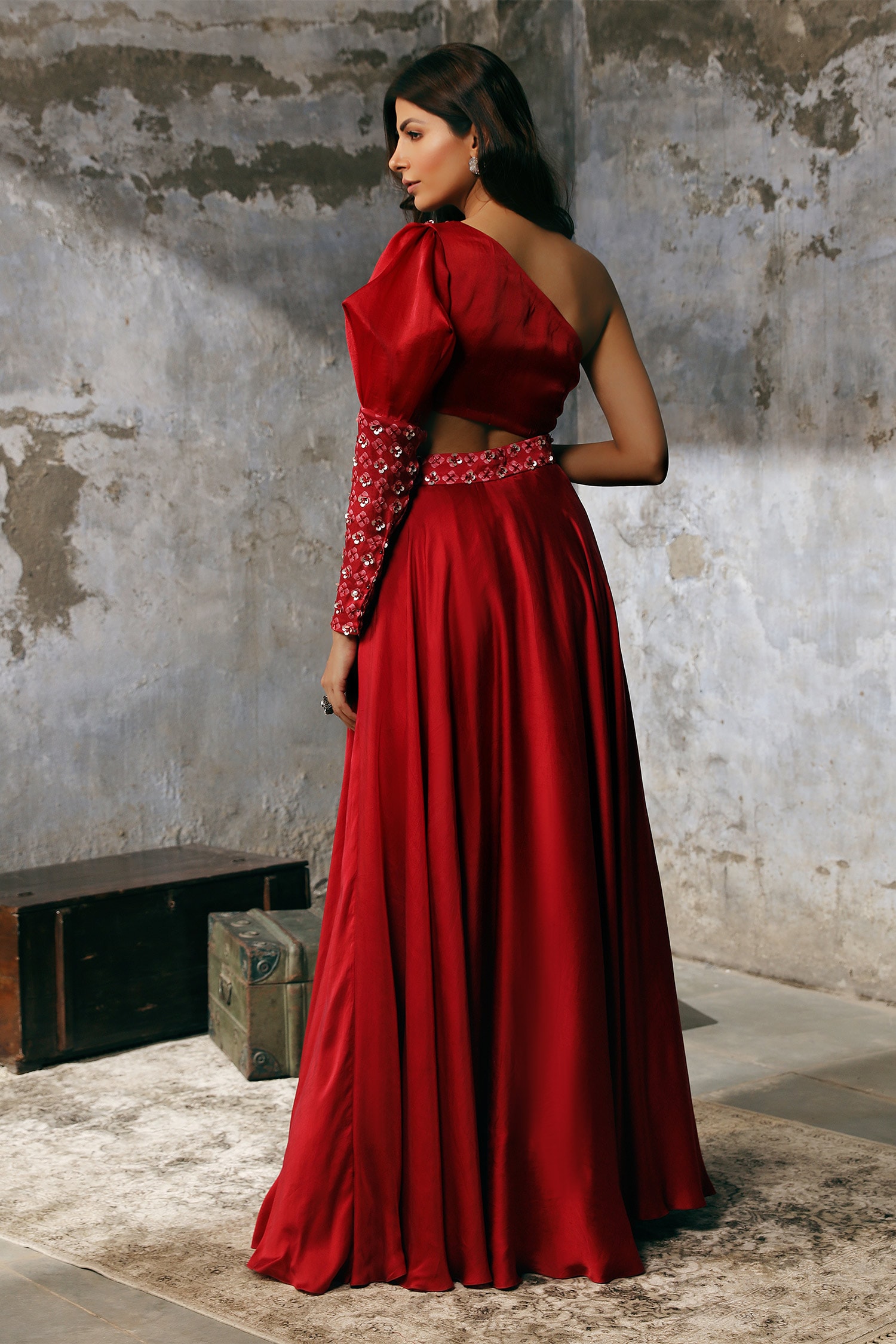 FACHARA Women Gown Red Dress  Buy FACHARA Women Gown Red Dress Online at  Best Prices in India  Flipkartcom