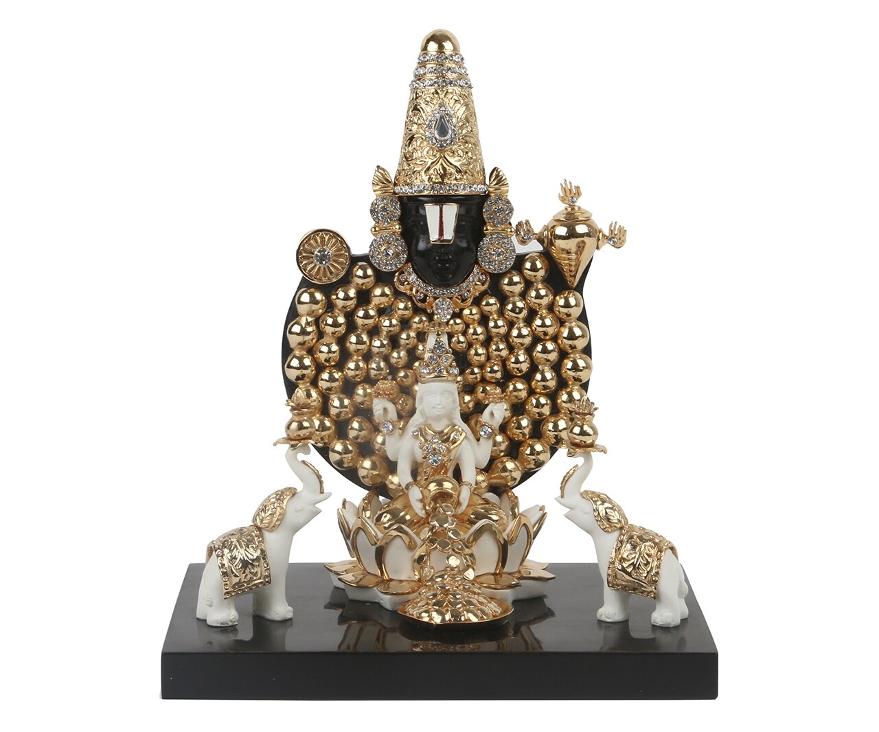 Buy H2H Lord Balaji Goddess Laxmi Sculpture Online | Aza Fashions