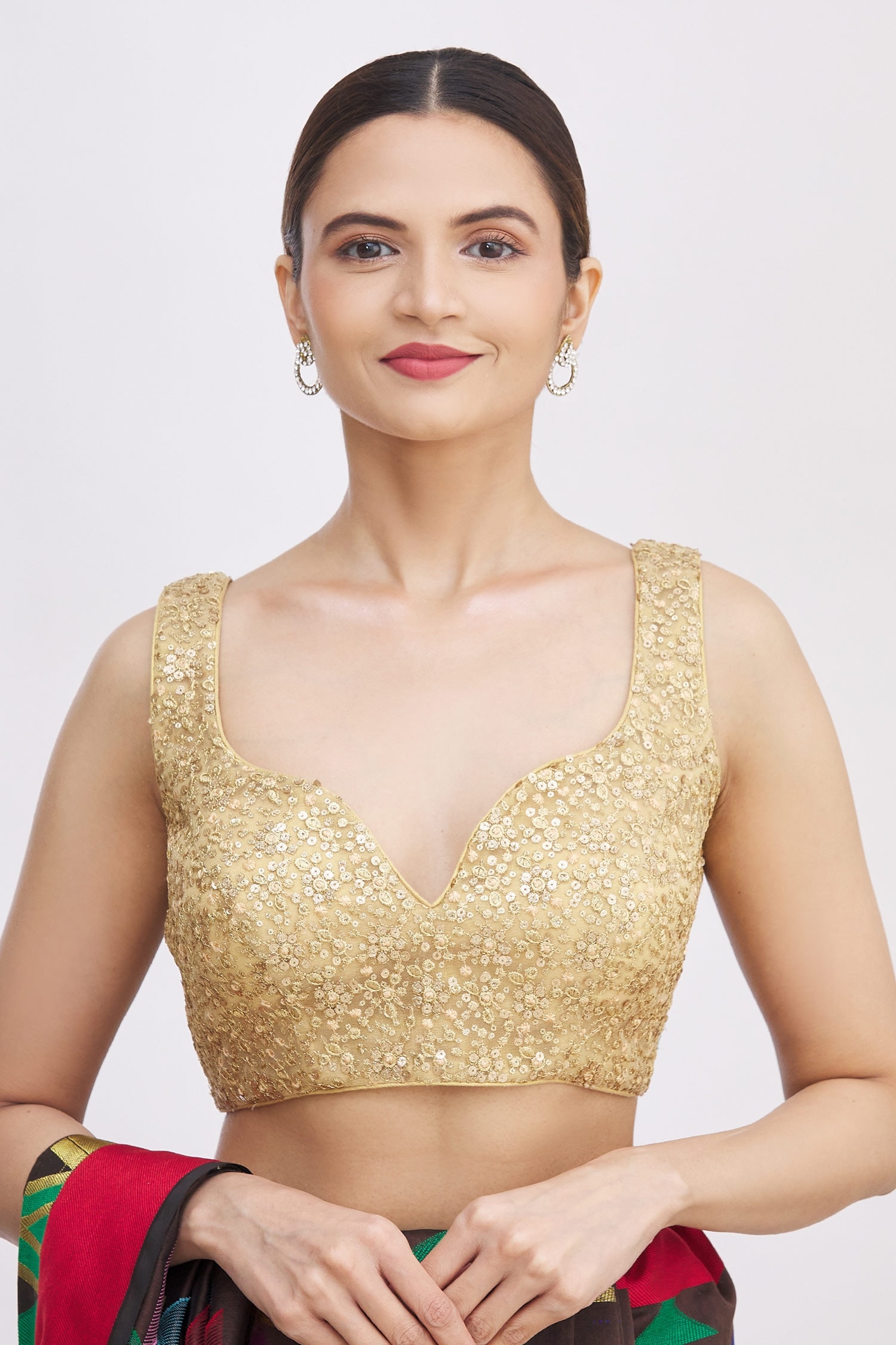 Gold Saree Blouse - Buy Latest Designer Golden Blouse at 60% off on Myntra