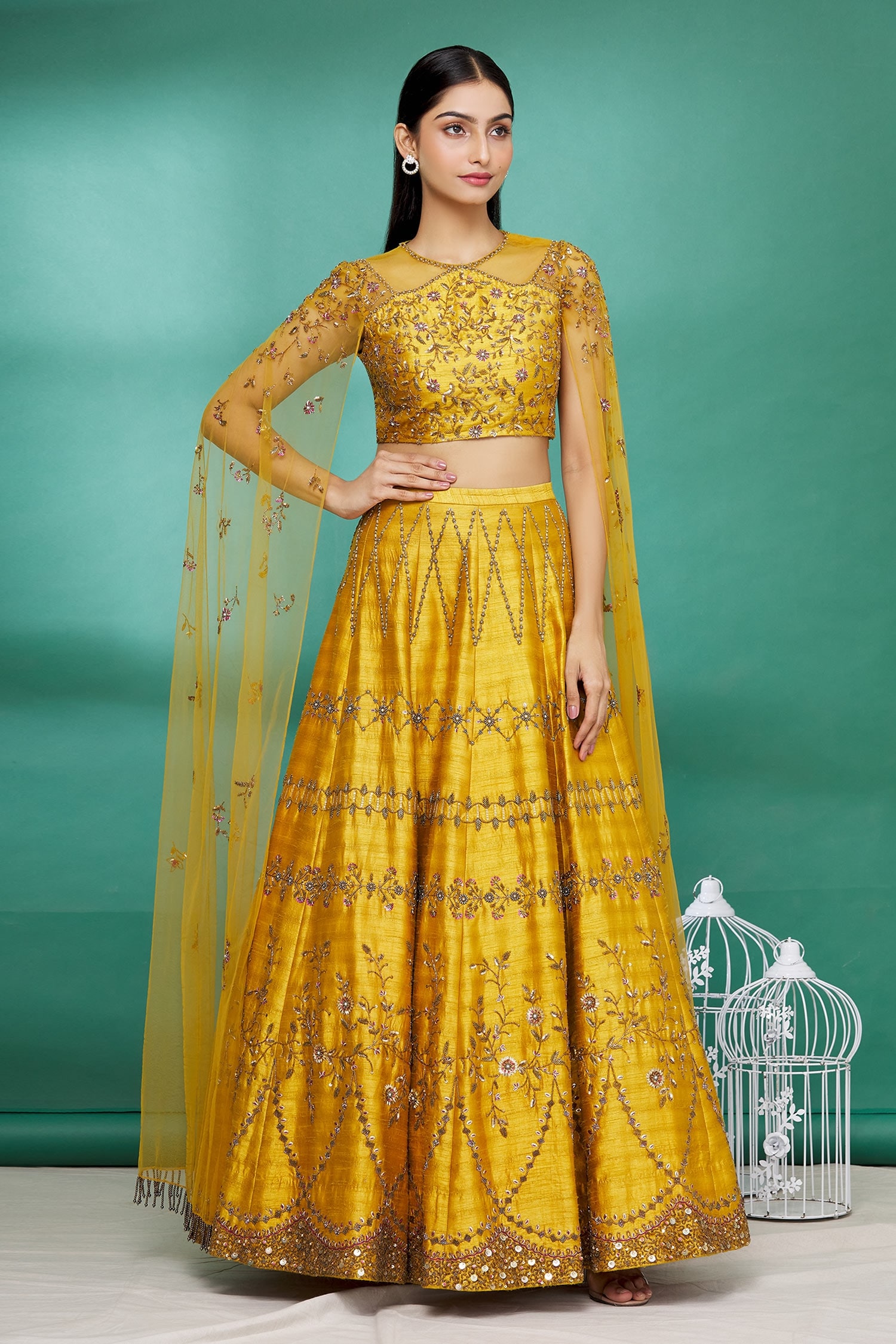 Shop Mustard Color Lehenga Choli Online : 266831 - Lehenga Choli