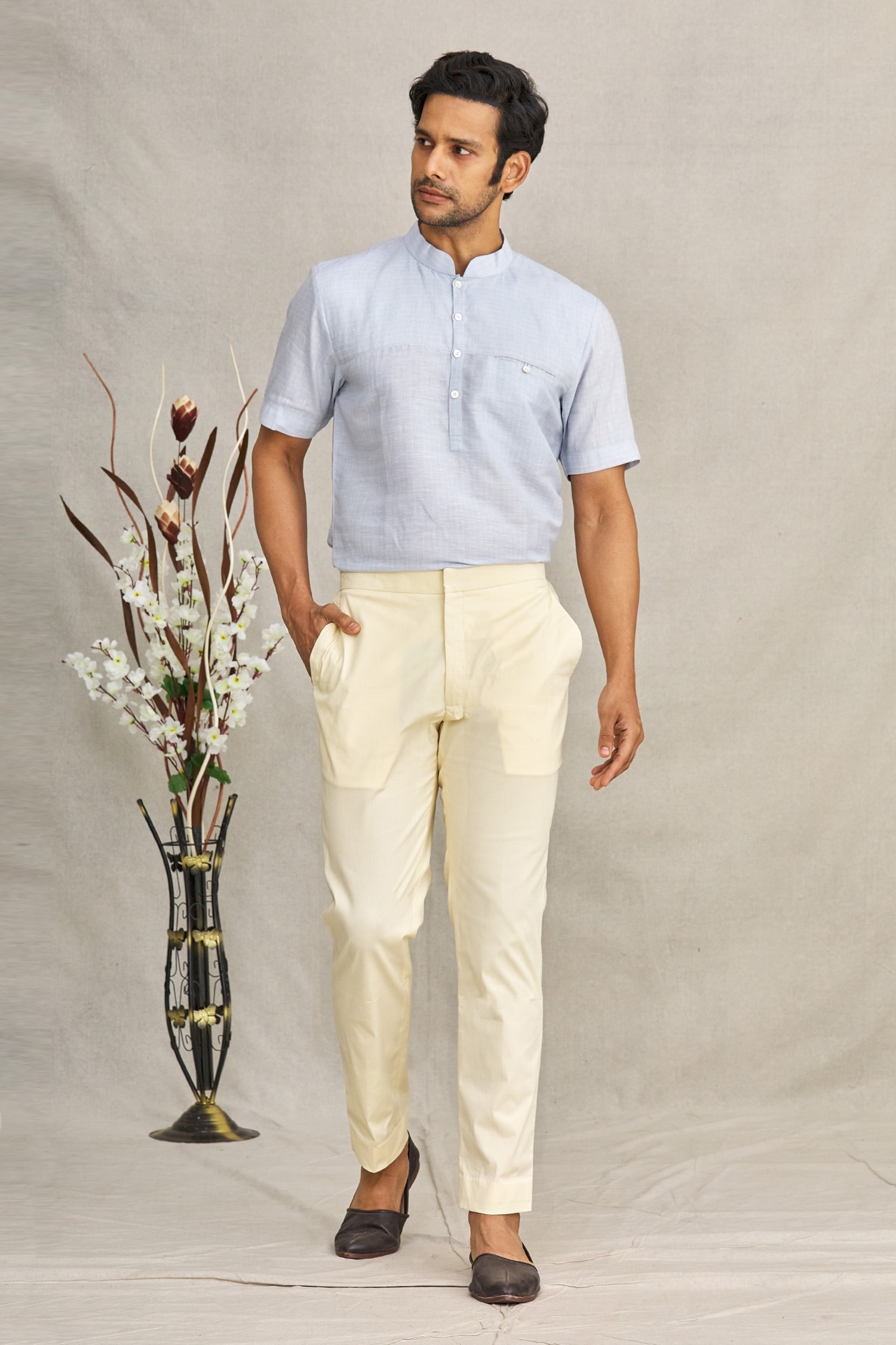 Buy Park Avenue Orange Cotton Slim Fit Shirt for Mens Online  Tata CLiQ