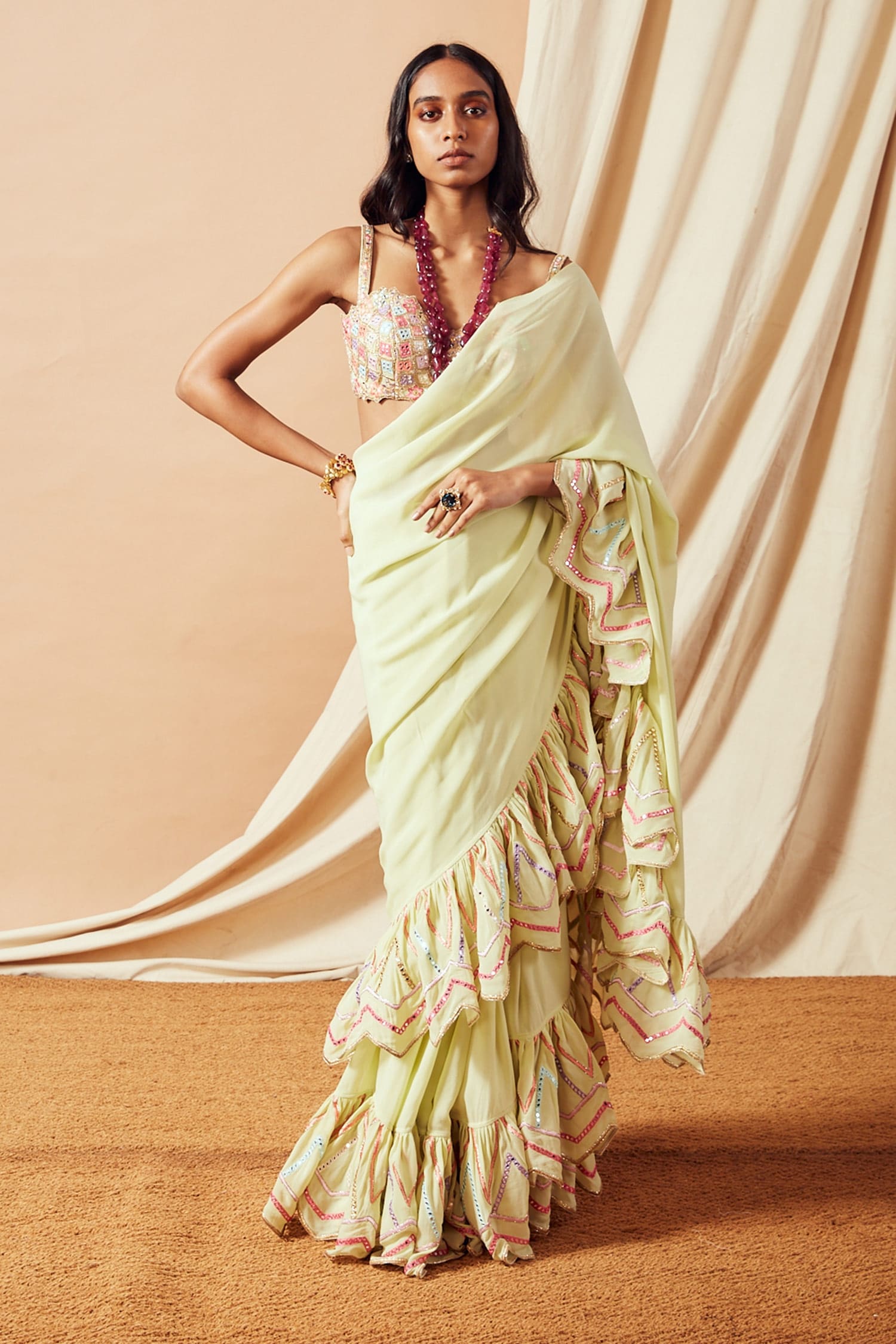 Buy Women's Fashionable Half Silk Hand Paint Saree With Cotton Punjabi  Online at Best Price | Othoba.com