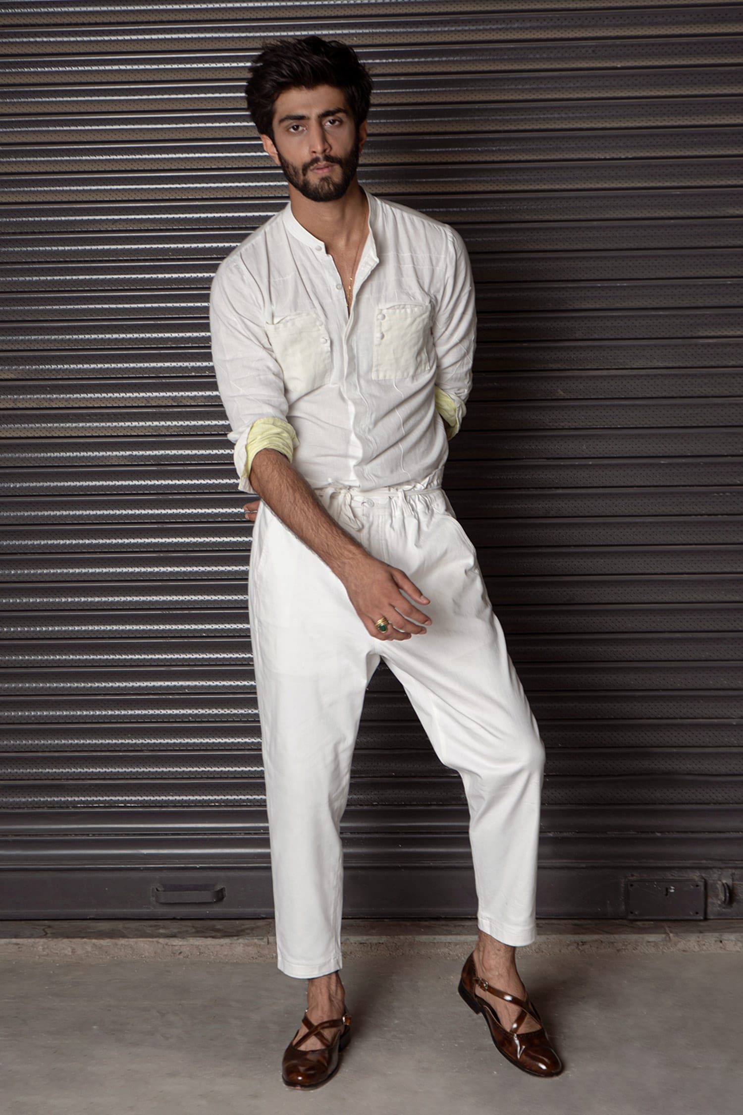 Slim Linen-Cotton Shirt curated on LTK