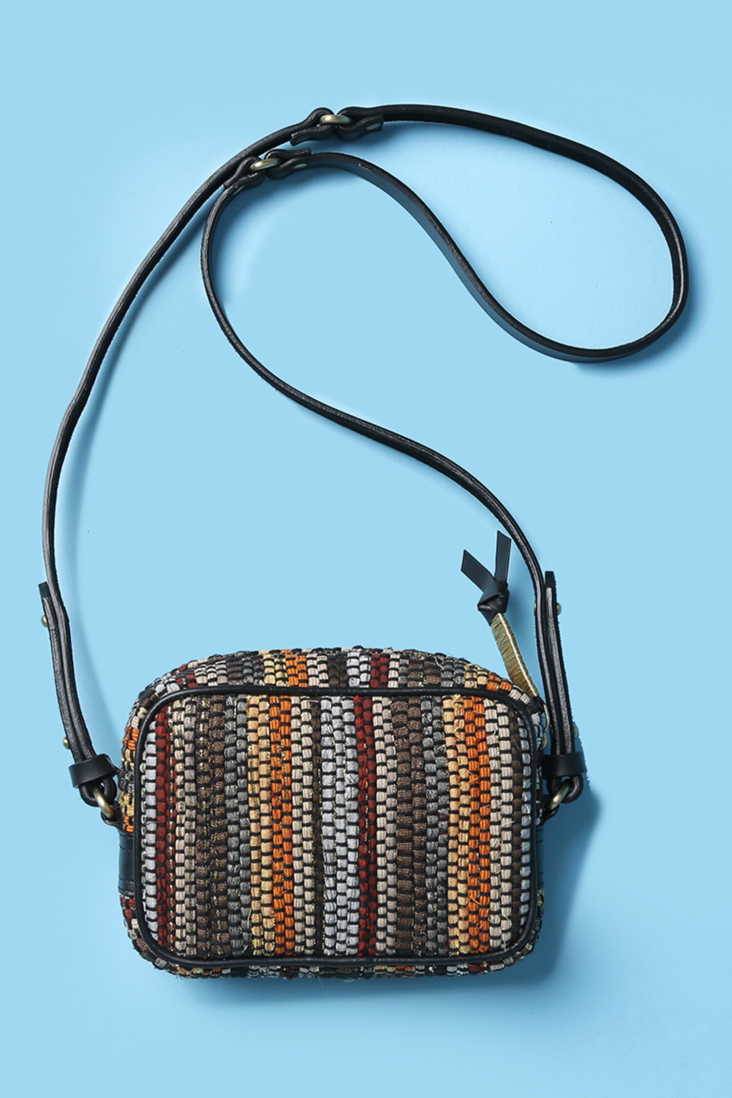 Buy Swarang Designs Chindi Handwoven Belt Bag Online Aza Fashions