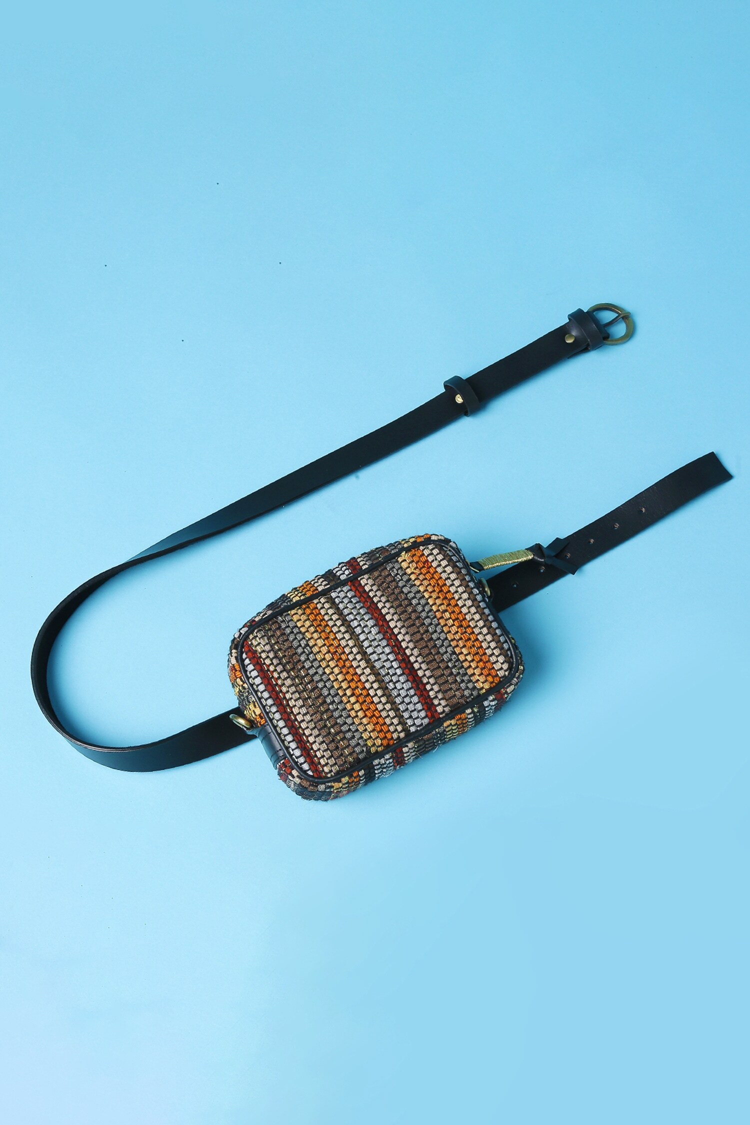 Buy Swarang Designs Chindi Handwoven Belt Bag Online Aza Fashions