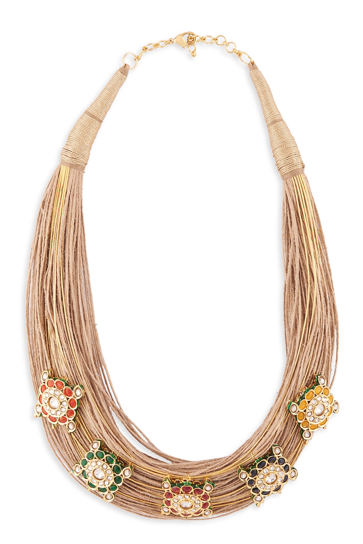 Buy joules by radhika Jute Contemporary Necklace With Pedants Online ...
