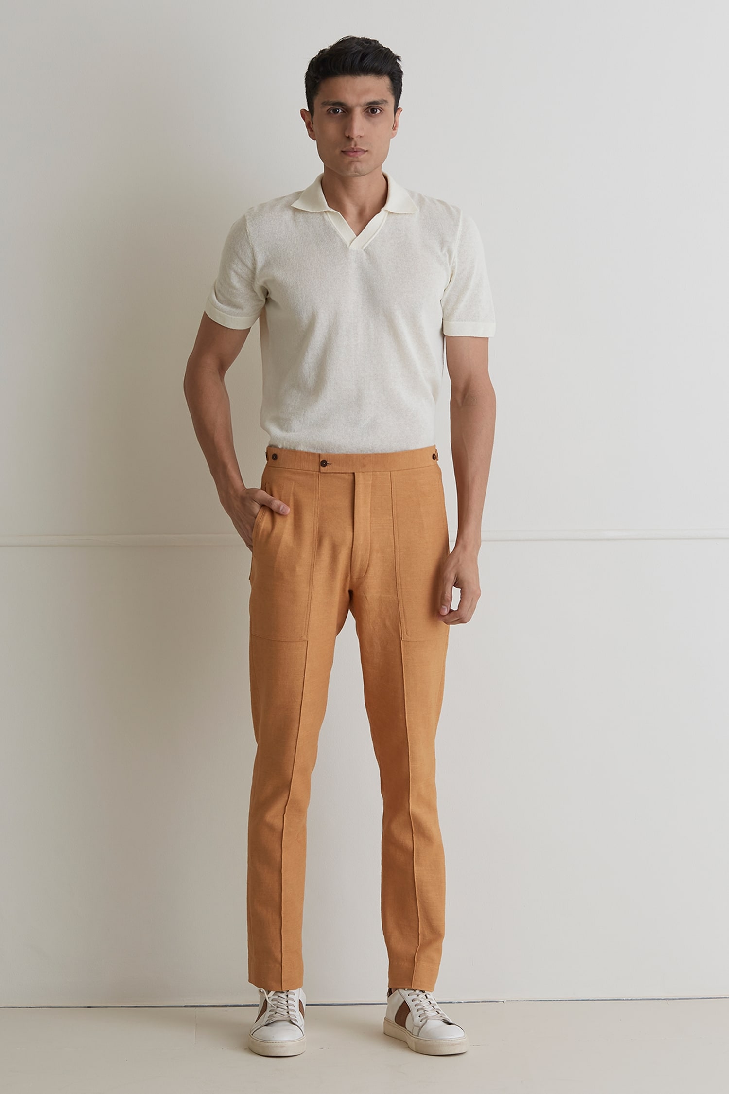 Taupe - Cotton | Dress Trousers | SPIER & MACKAY