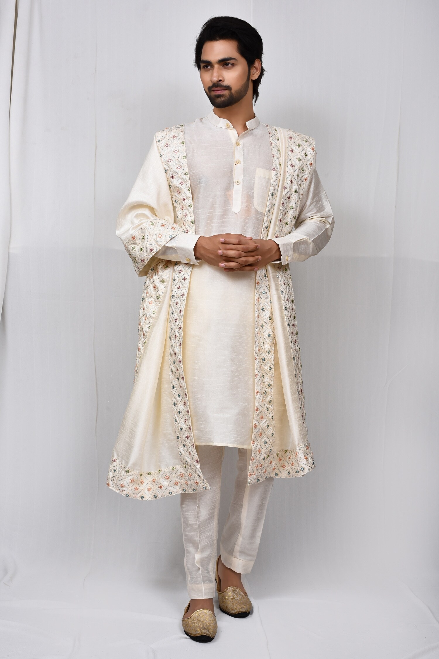 embroidered shawl for men