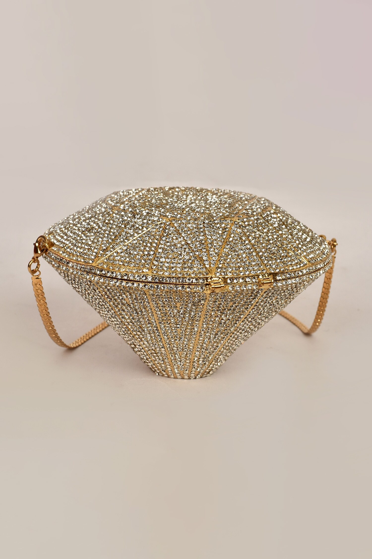 Buy Alor Bags Crystal Diamond Shaped Clutch Online Aza Fashions