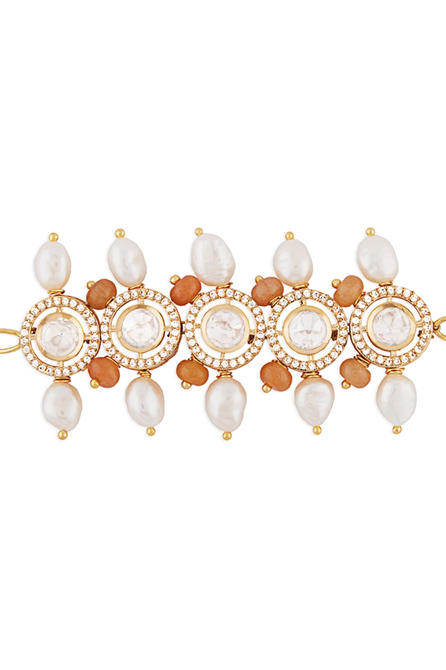 White Pearls, Beaded Bracelet