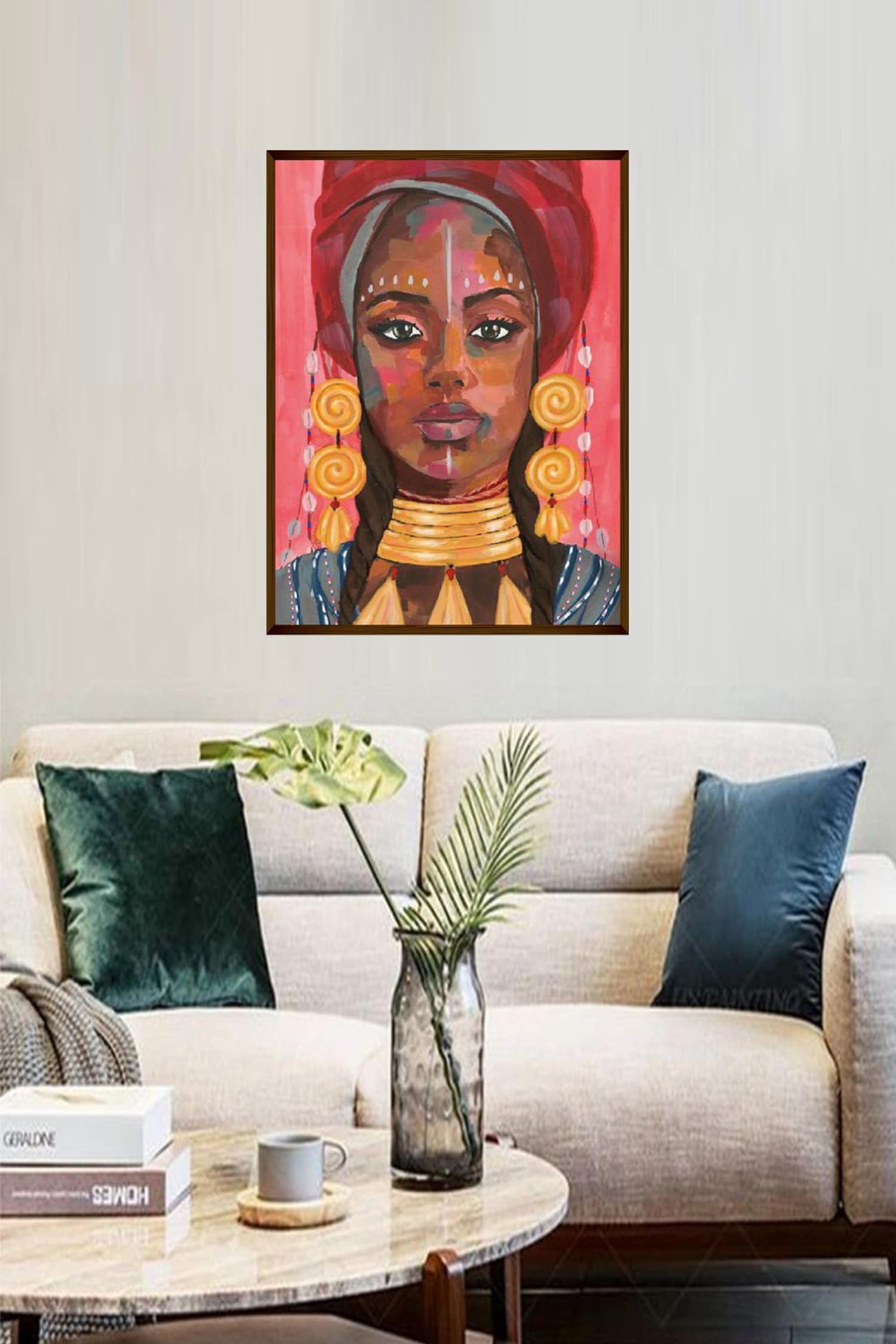 Buy The Art House Face Abstract Canvas Painting Online Aza Fashions