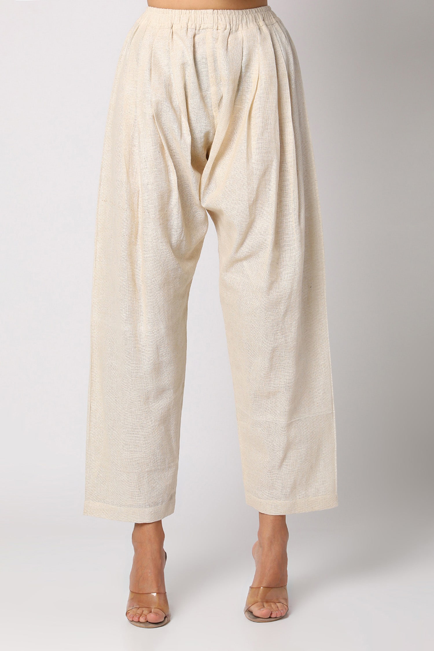 Buy Leela by A White Jute Printed Angrakha And Pant Set Online | Aza ...