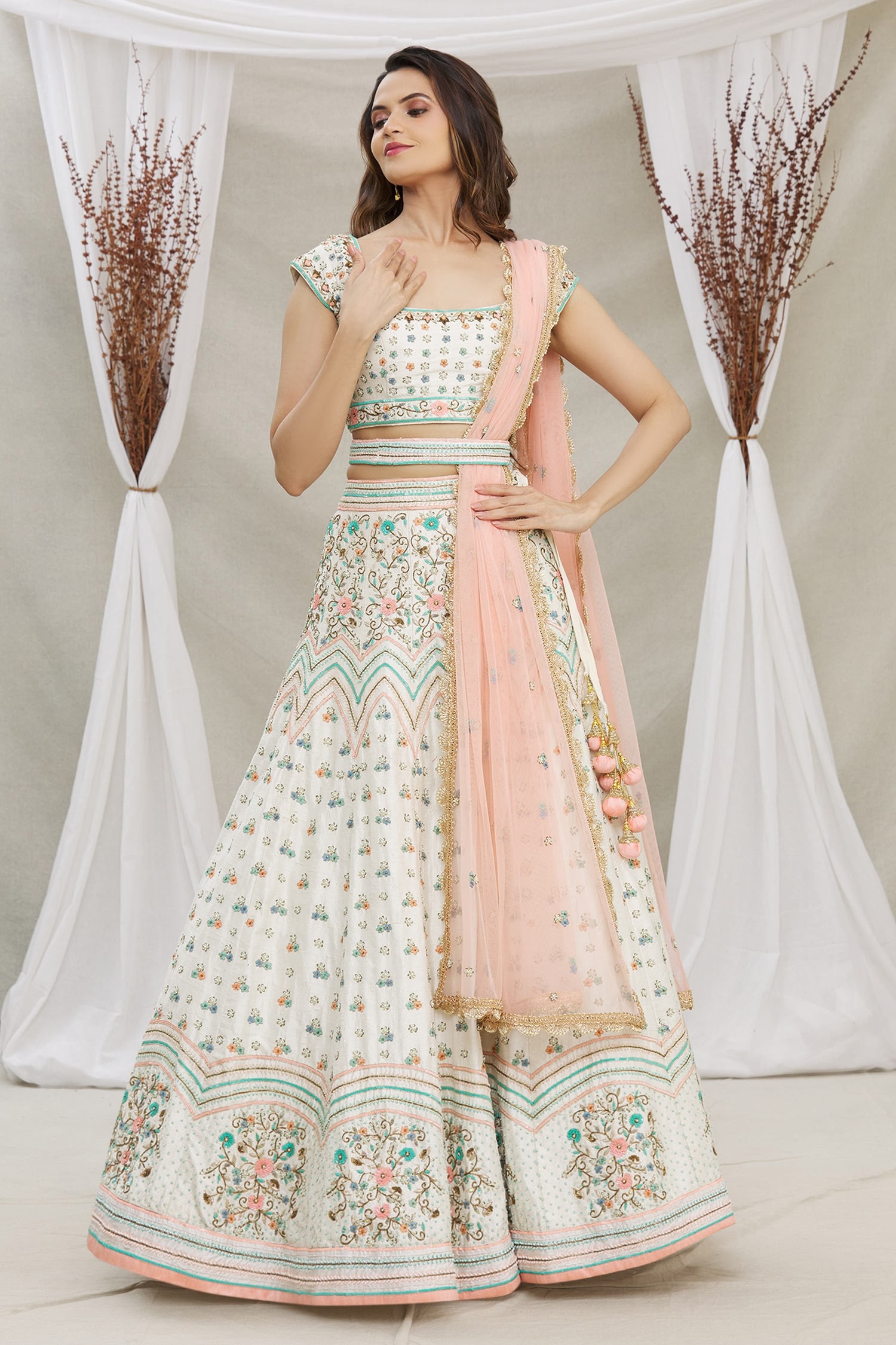 Buy White Designer Lehenga Choli for Women Party Wear Bollywood Lengha  Sari,indian Wedding Wear Embroidery Custom Stitched Lehenga With Dupatta  Online in India - Etsy