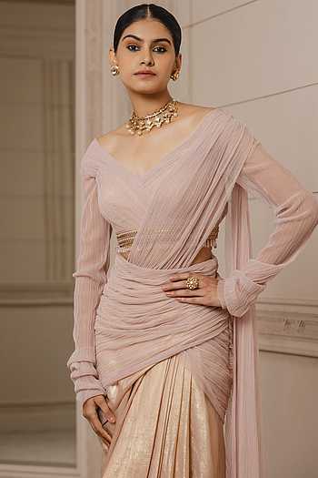 Peral Draped Blouse & Saree