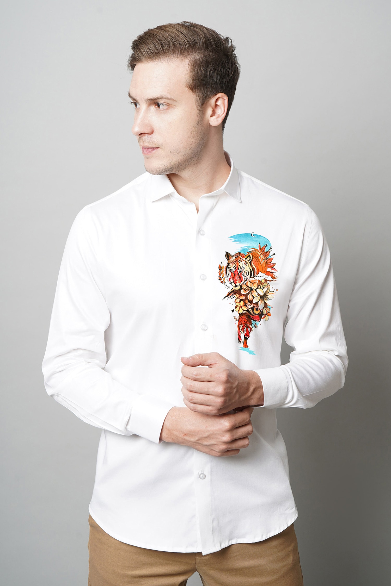 buy-avalipt-white-cotton-tiger-eye-hand-painted-shirt-online-aza-fashions