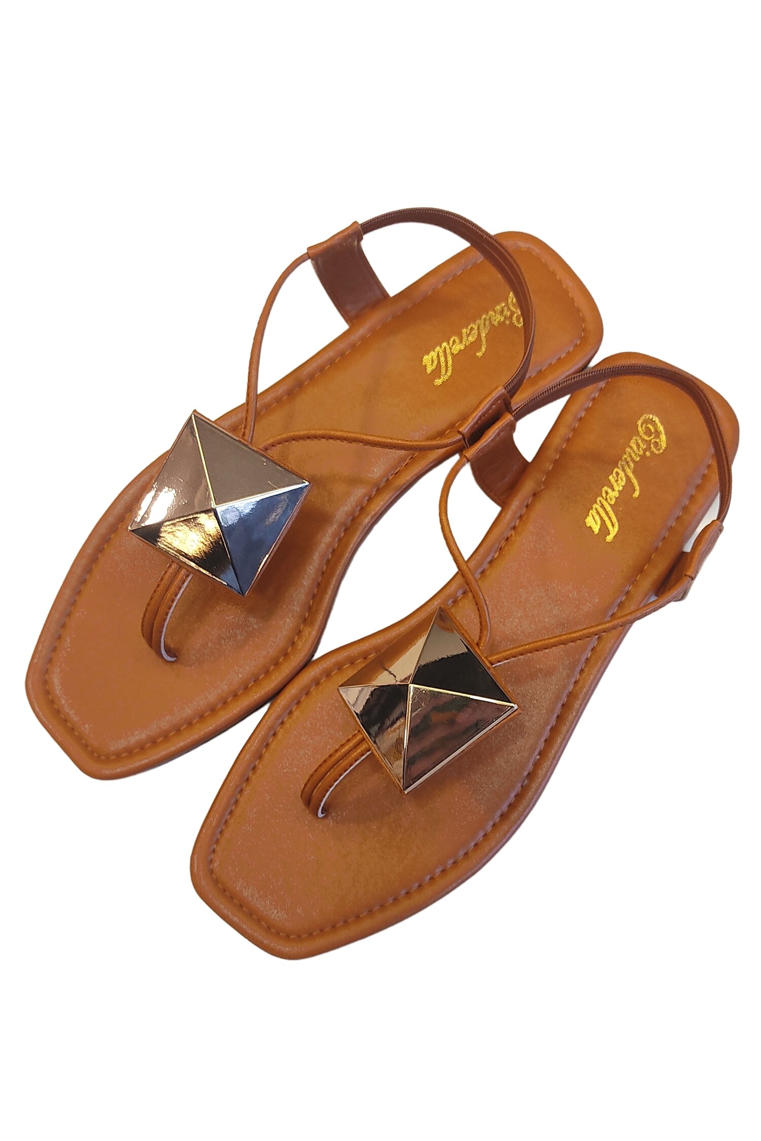 Buy Brown Embroidered Split Toe Flats by Cinderella by Heena Yusuf Online at Aza Fashions.