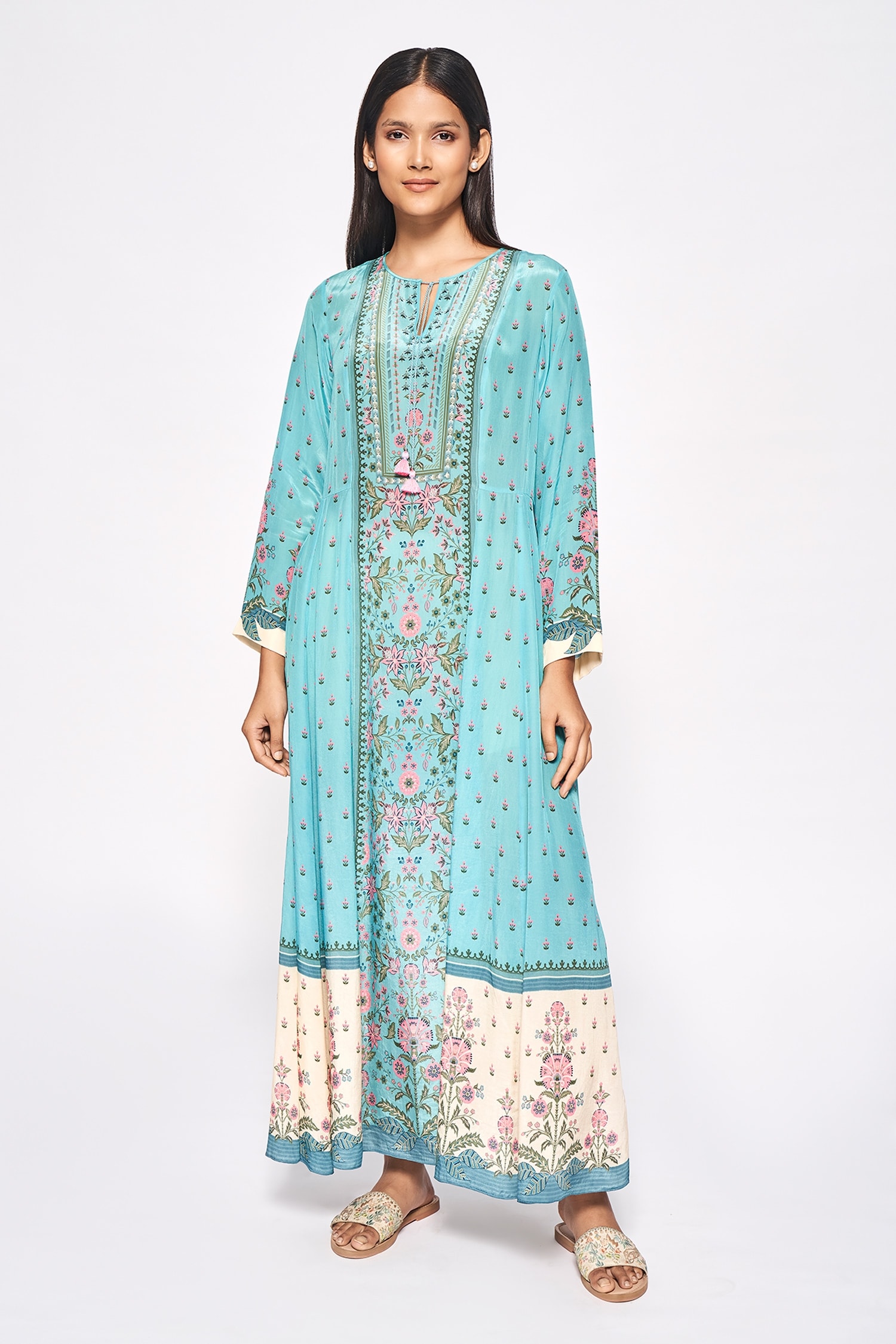 Buy Anita Dongre Bansi Floral Print Dress Online | Aza Fashions