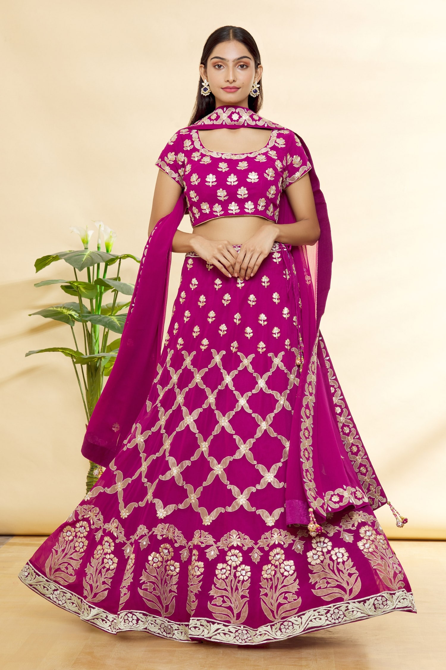 Women Crop Top & Lehenga with dupatta, Indian Designer rayon Floral Fl –  azrakhkurtis