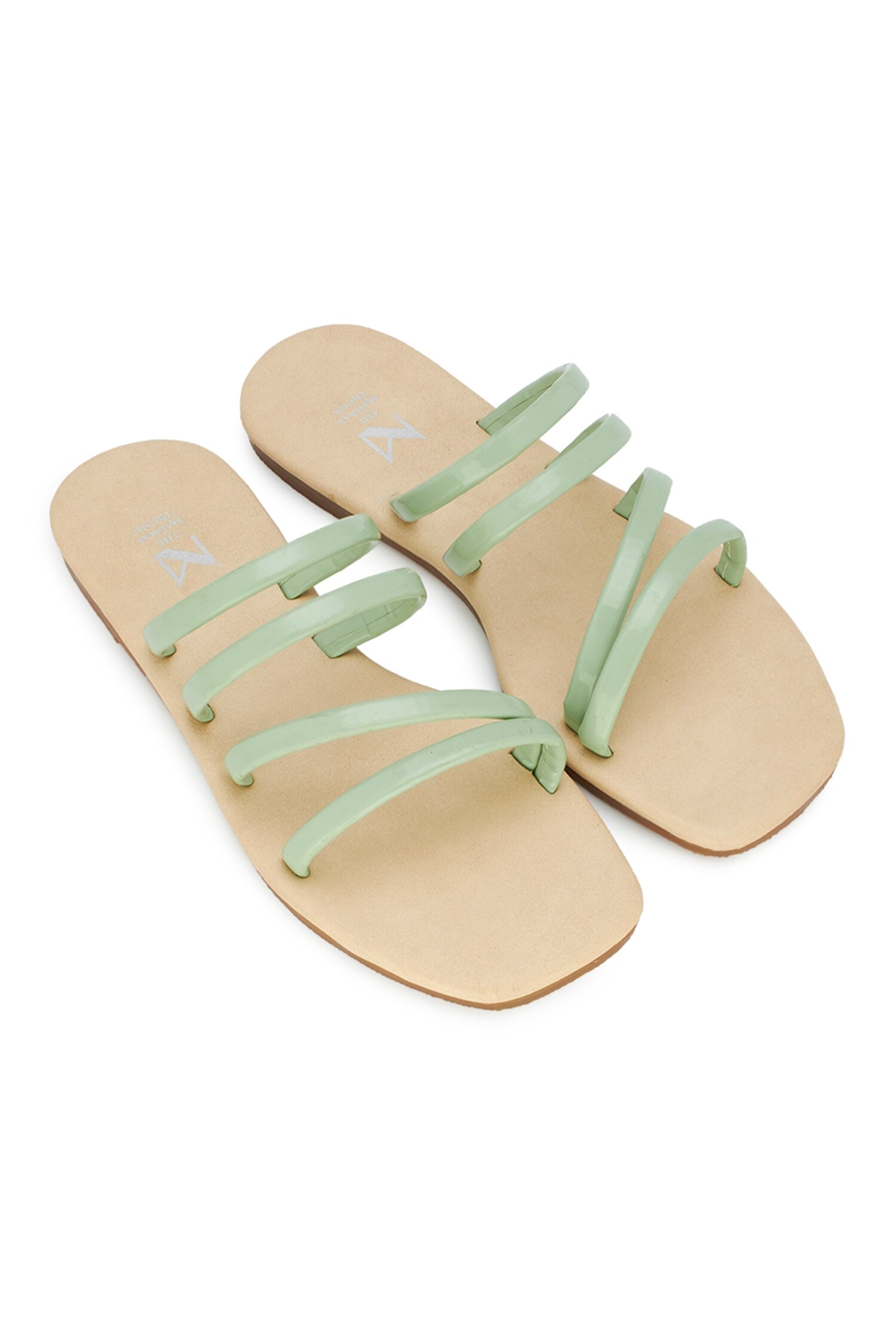 Plaka Rappel Flat Thong Sandals | Silver - Plaka Sandals