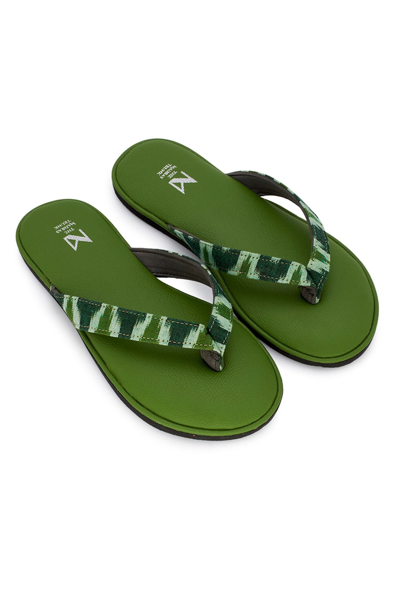 Buy Green Strappy Flats by The Madras Trunk Online at Aza Fashions.