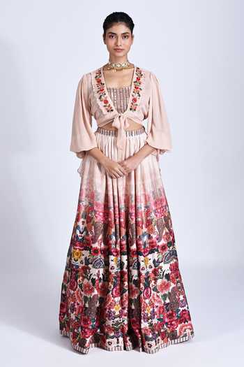 Indian Bohemian Paisley Ethnic Umbrella Cut Cotton Mini/Mid Length Skirt Rupa