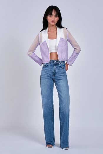 Bri Cropped Lapel-Collar main image 1