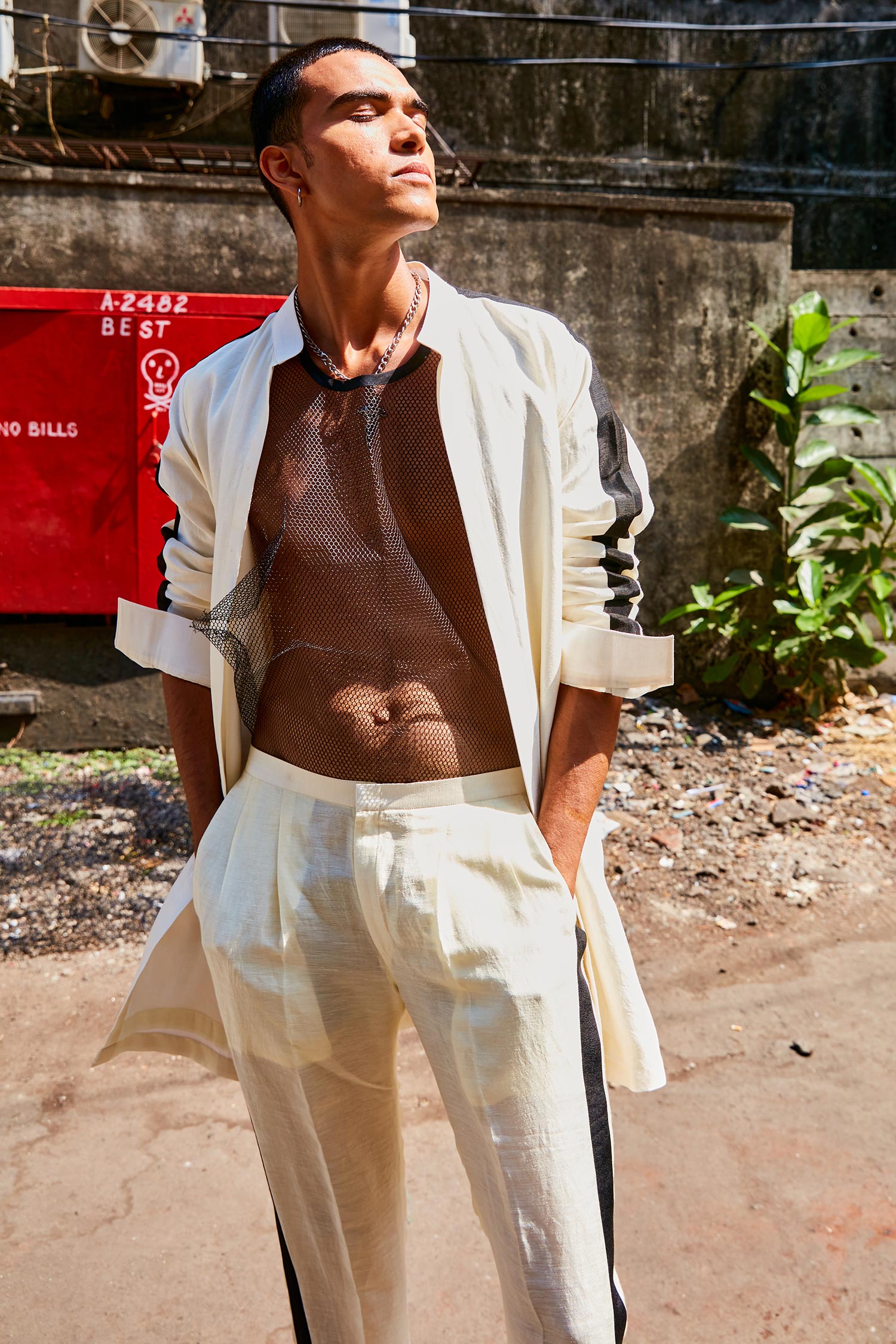 Antonio Linen Shirt Sand Dune | Frescobol Carioca