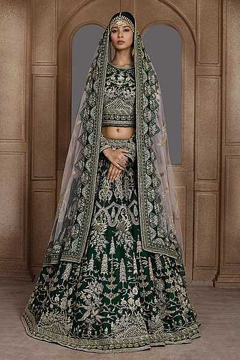 Gulabi Zehra Embroidered Lehenga Set