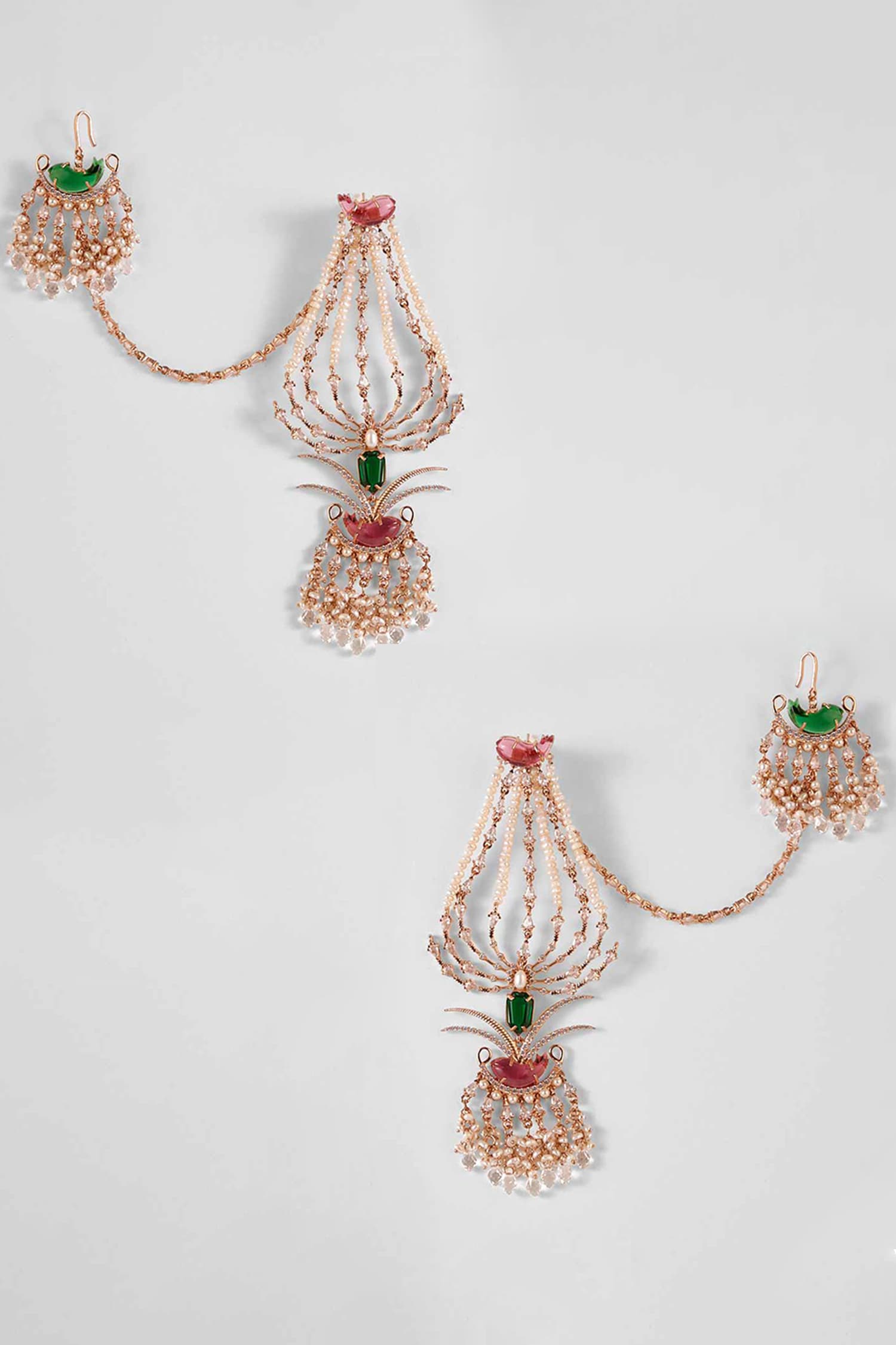 Earrings with SaharasEar Chains  Bling Bag