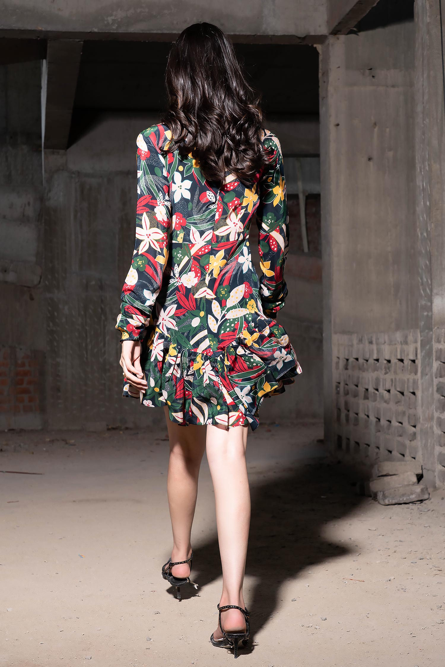 Buy Multi Color 100% Polyester Printed Antagonist Princess Jacquard Dress  For Women by TheRealB Online at Aza Fashions.