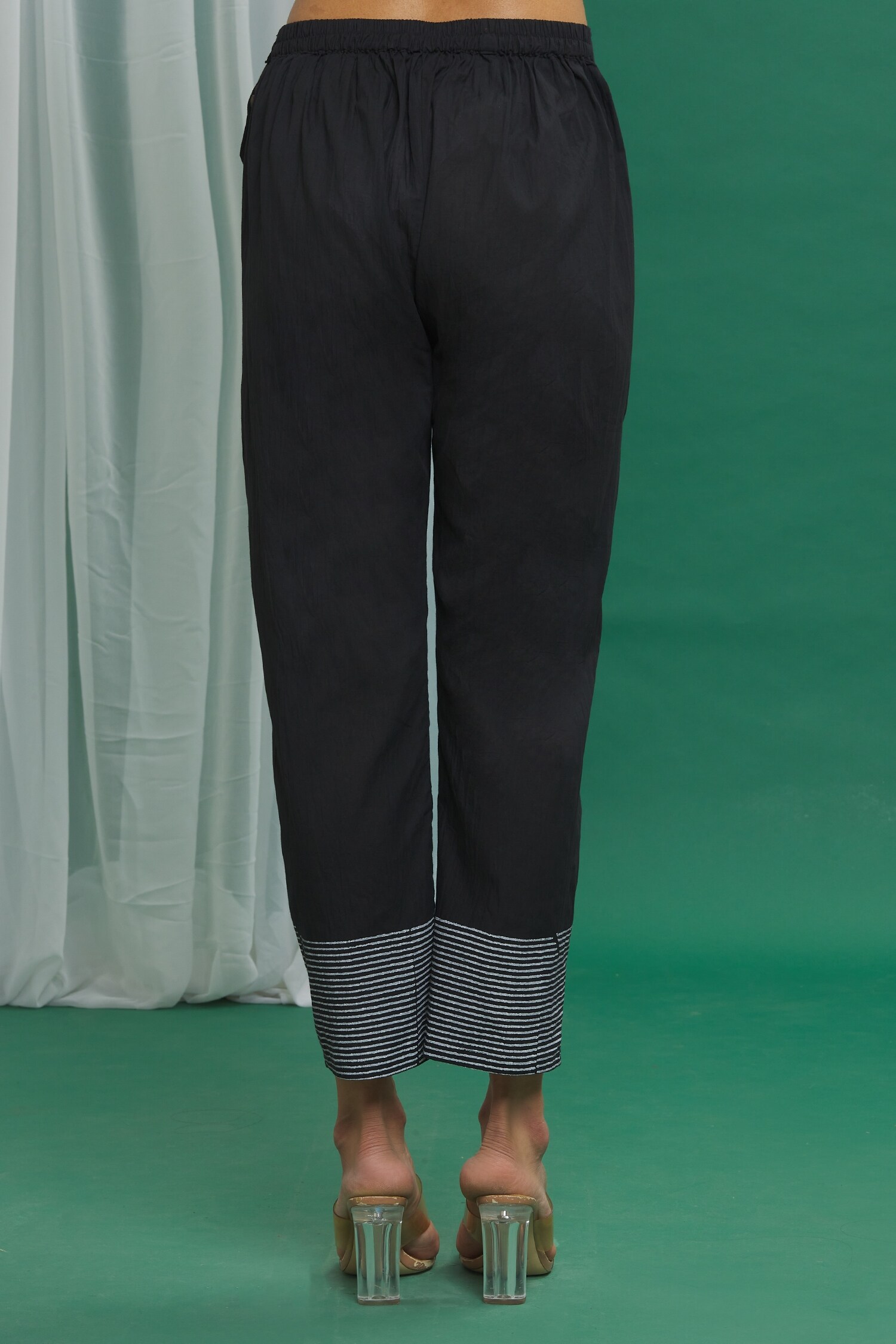 Gubbaro Handpainted Madhubani Tilkor Kamal Cotton Pant  Okhaistore