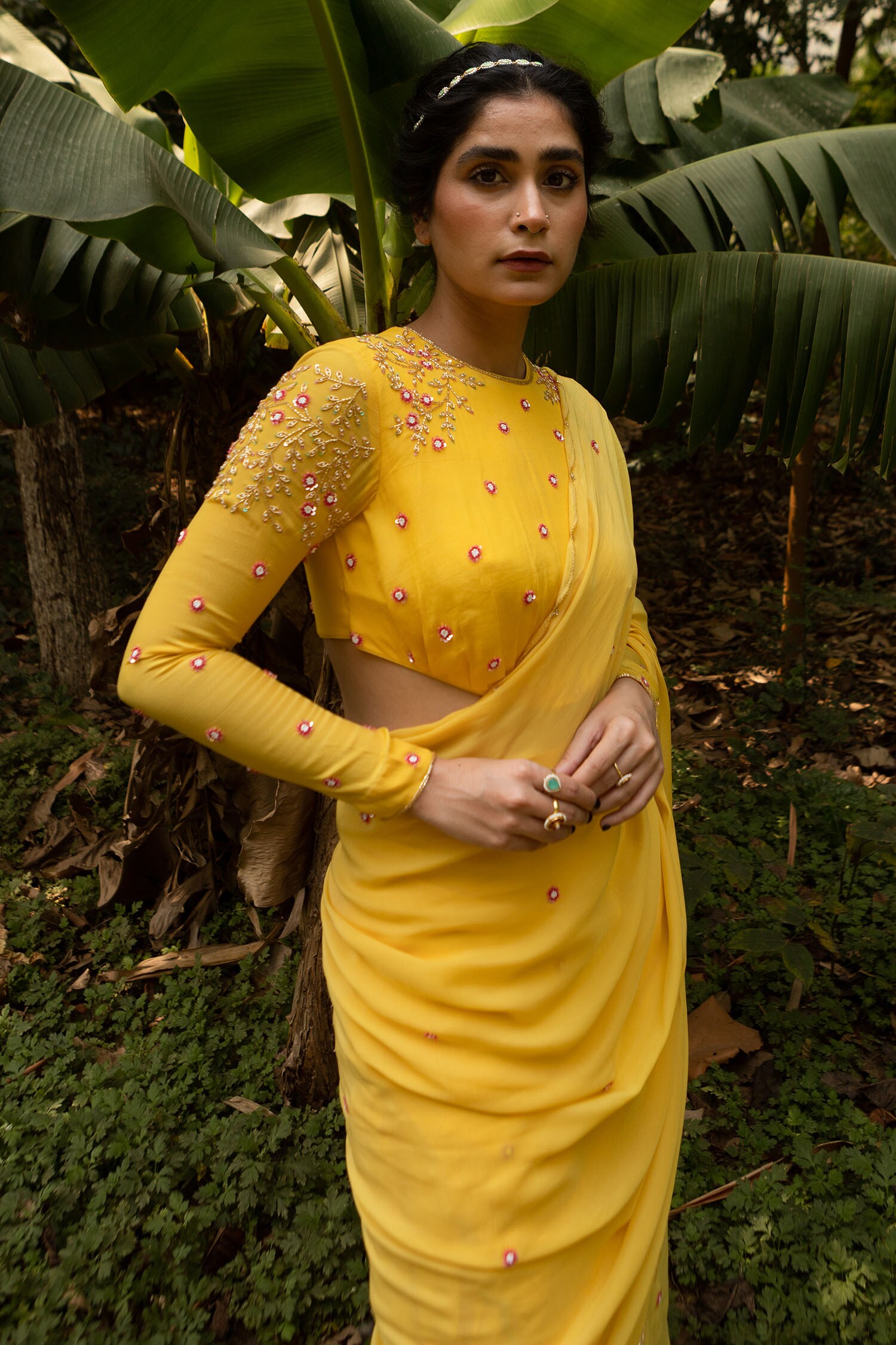 Haldi Ideas | Bride floral, Haldi ceremony outfit, Bride