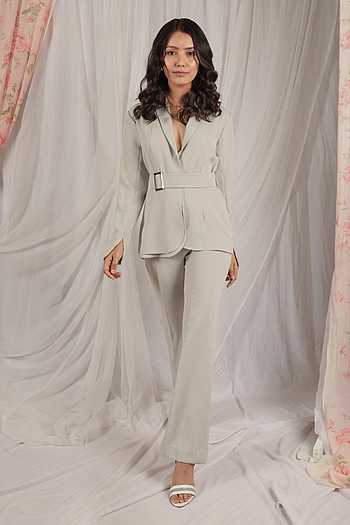 Bawra Set - Frill Shirt & Layered Pant