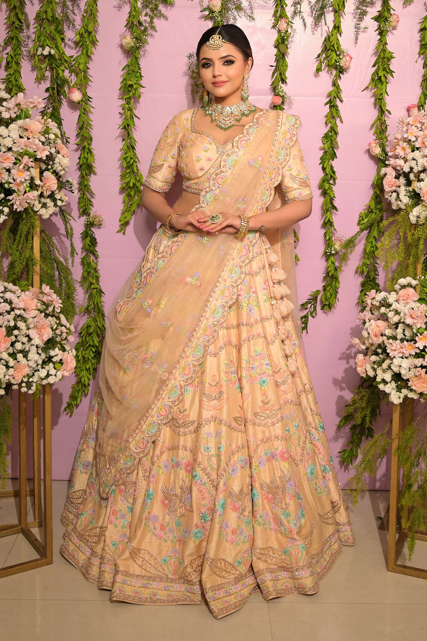 These 20+ Peach Lehengas Have Our Hearts Taken Away! | Latest bridal  dresses, Bridal lehenga collection, Indian bridal outfits