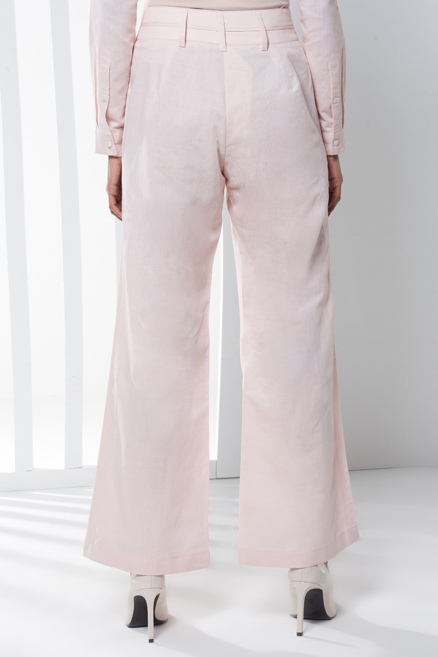 Pink Linen Trousers  Buy Pink Linen Trousers Online In India