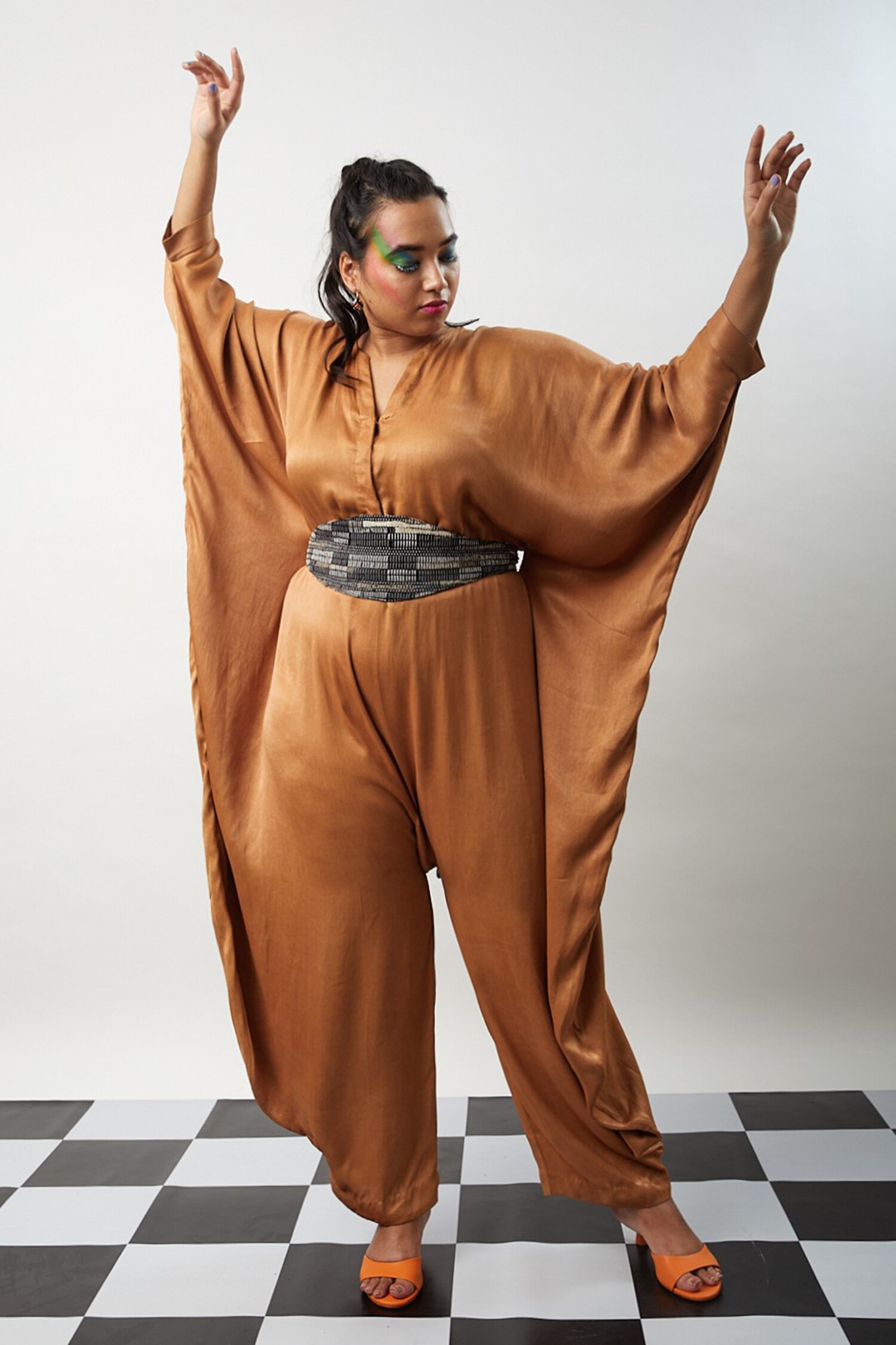 Batwing store sleeve jumpsuit