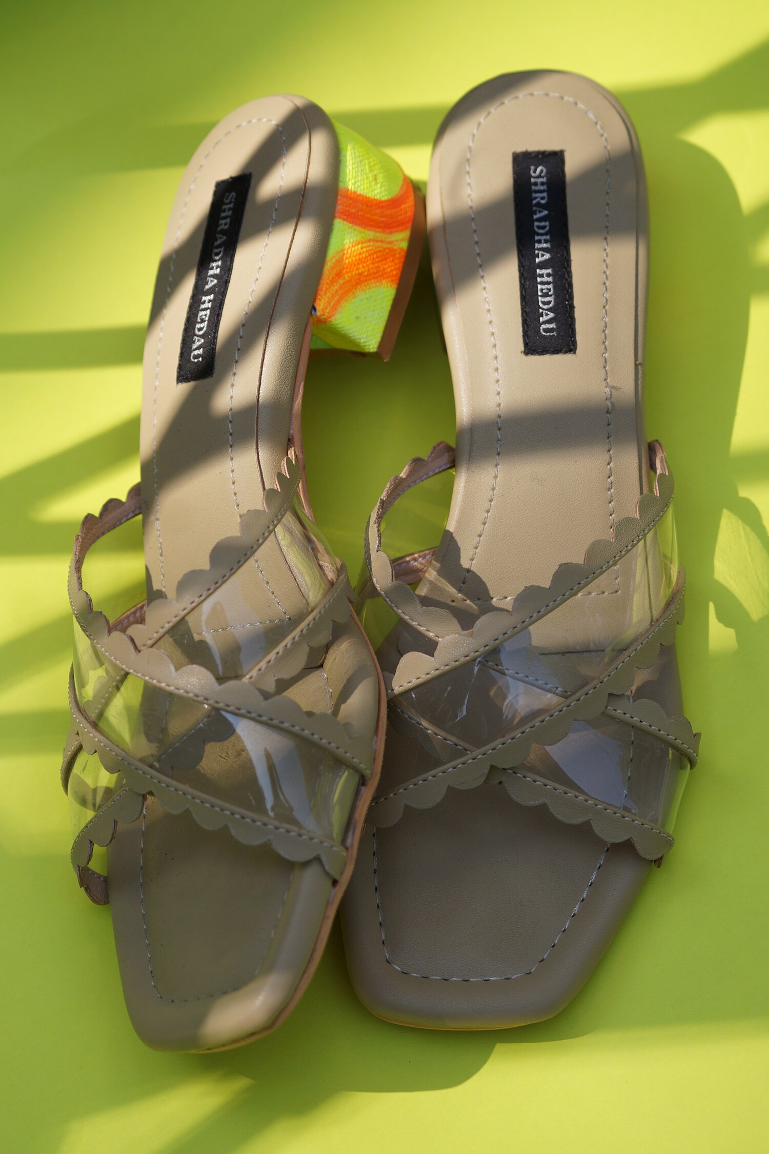 Buy Olivia Criss Cross Strap Heels by Shradha Hedau Footwear Couture at