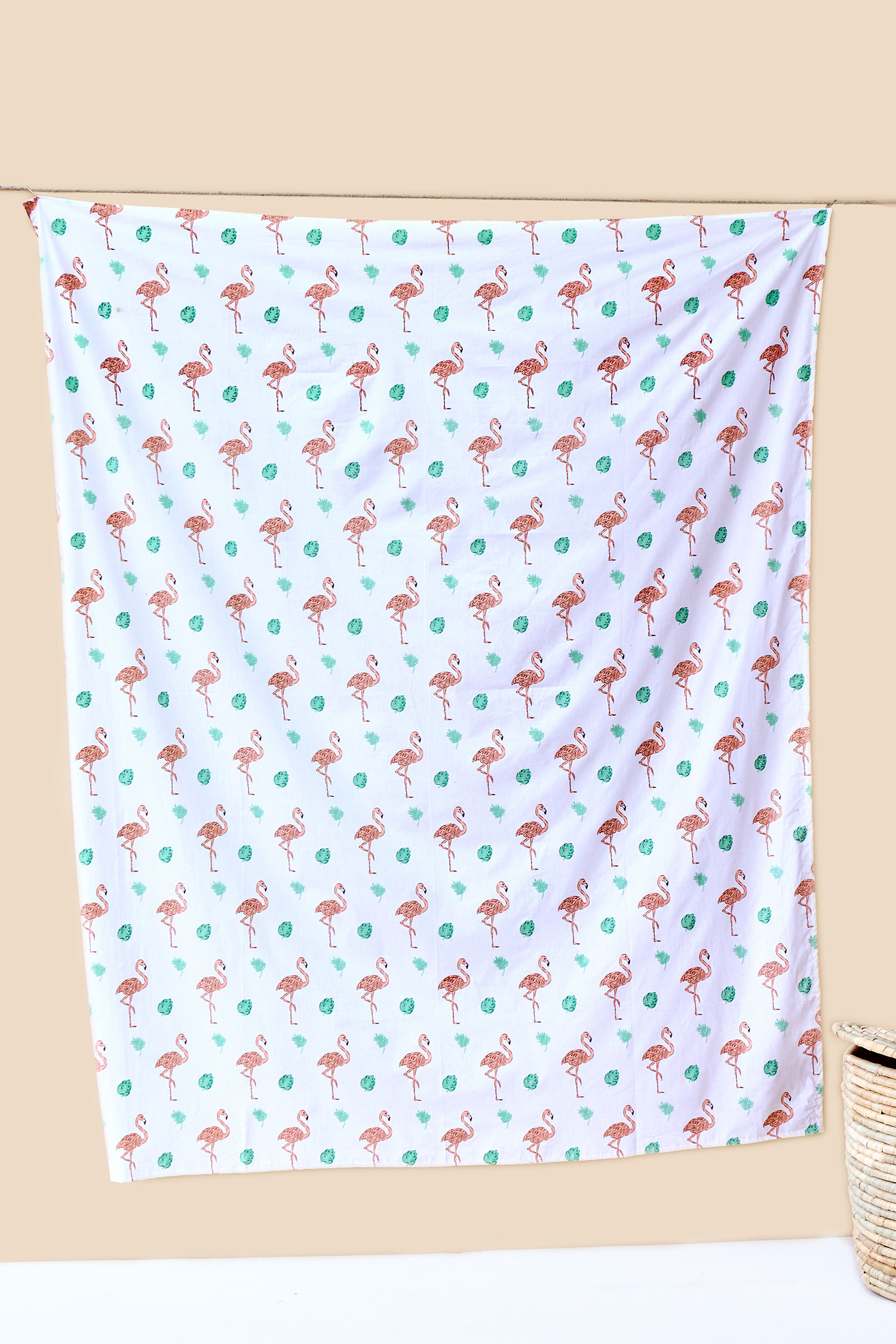 Buy Flamingo & Leaves Print Baby Playmat by Jaipur Gate at Aza Fashions