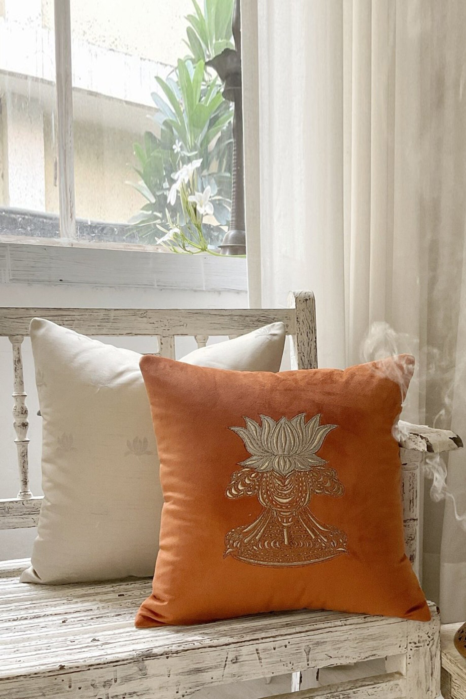Buy Orange Velvet The Buddhist Symbol Of Enlightenment Sacred Lotus