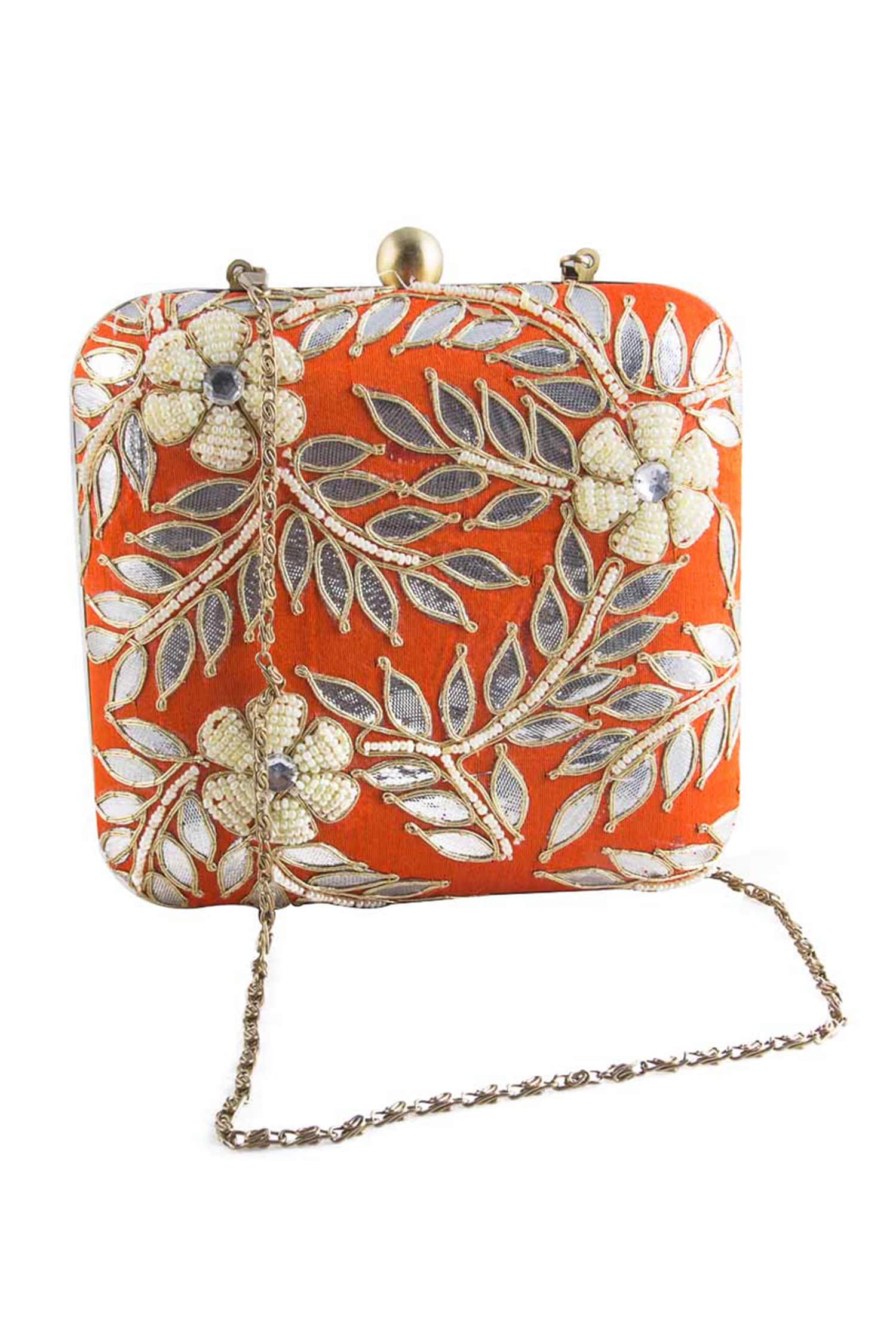 Pochette burnt orange metal O bag purse | Make your own item | O bag