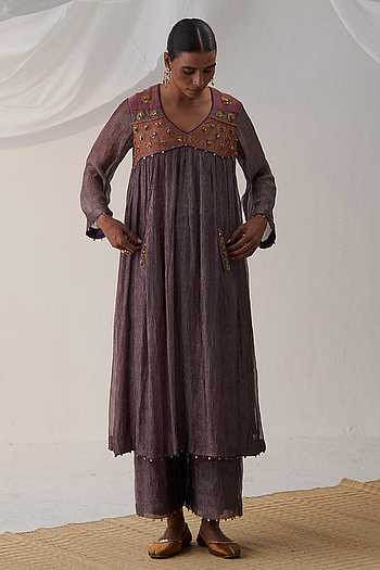 Turkish Rose Heavy Butterfly Net Pant Anarkali main image 0