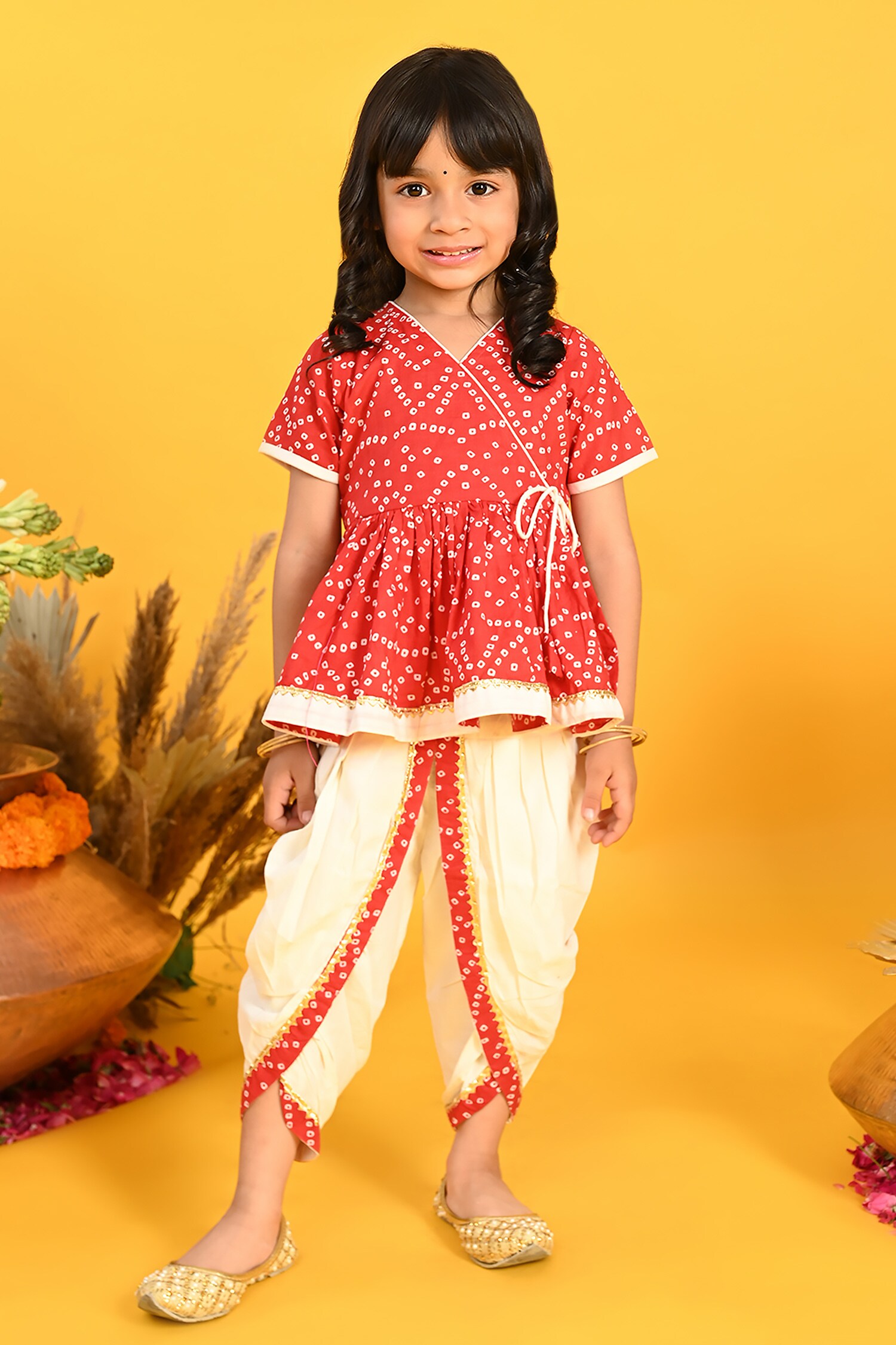 Buy Girls Liva Blue Embroidered Kurta With Dhoti Pants And Peach Dupatta  Online  Aurelia
