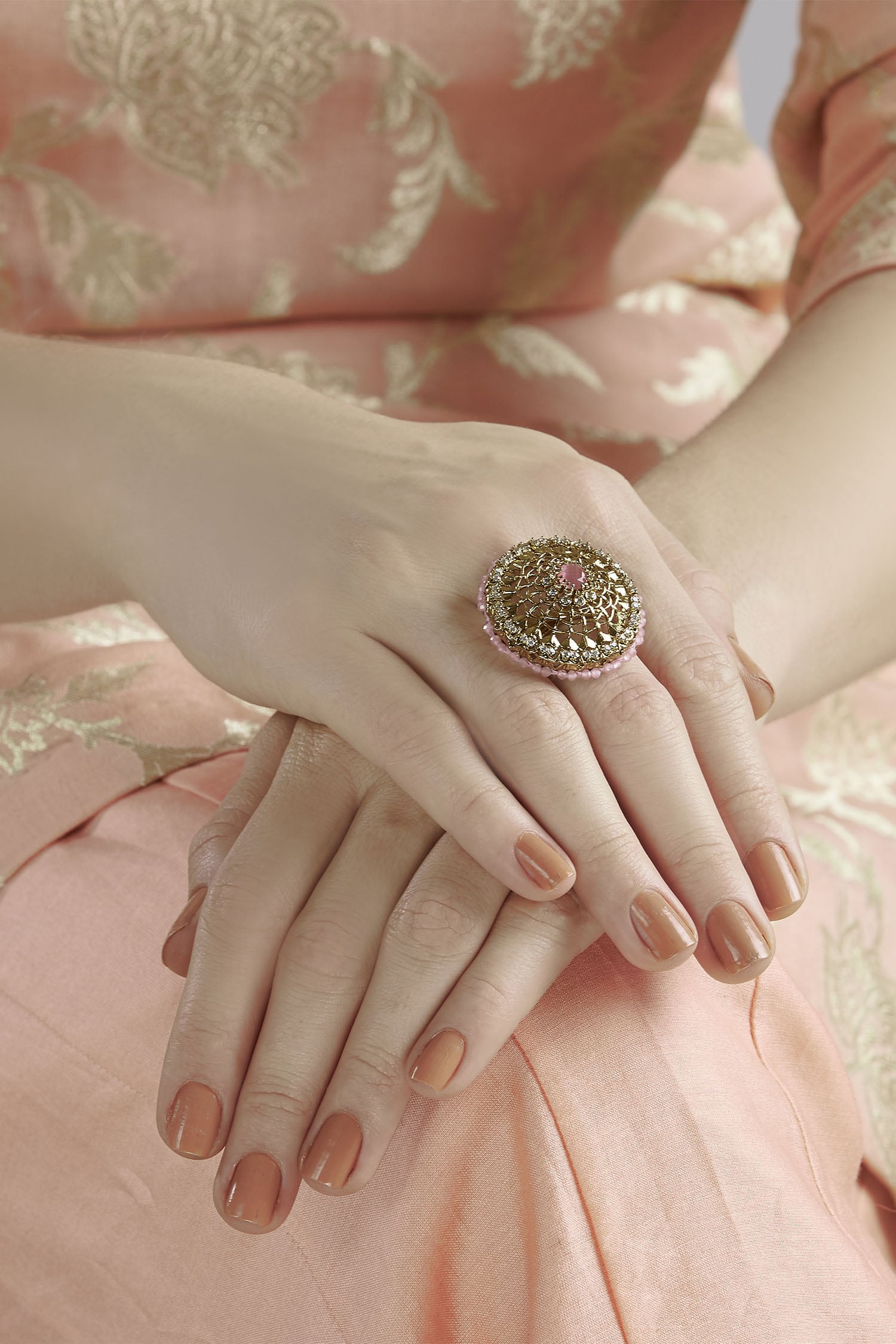 Universeel Imitatie Op tijd Buy Hema Khasturi Kundan Ring Online | Aza Fashions