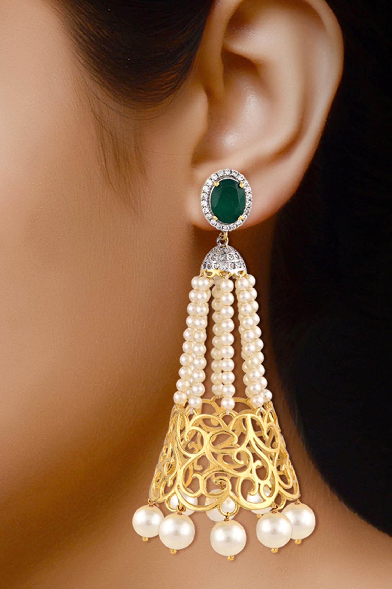 14kt Yellow Gold Filigree Chandelier Earrings  RossSimons  Gold  chandelier earrings Filigree jewelry Bridal gold jewellery designs